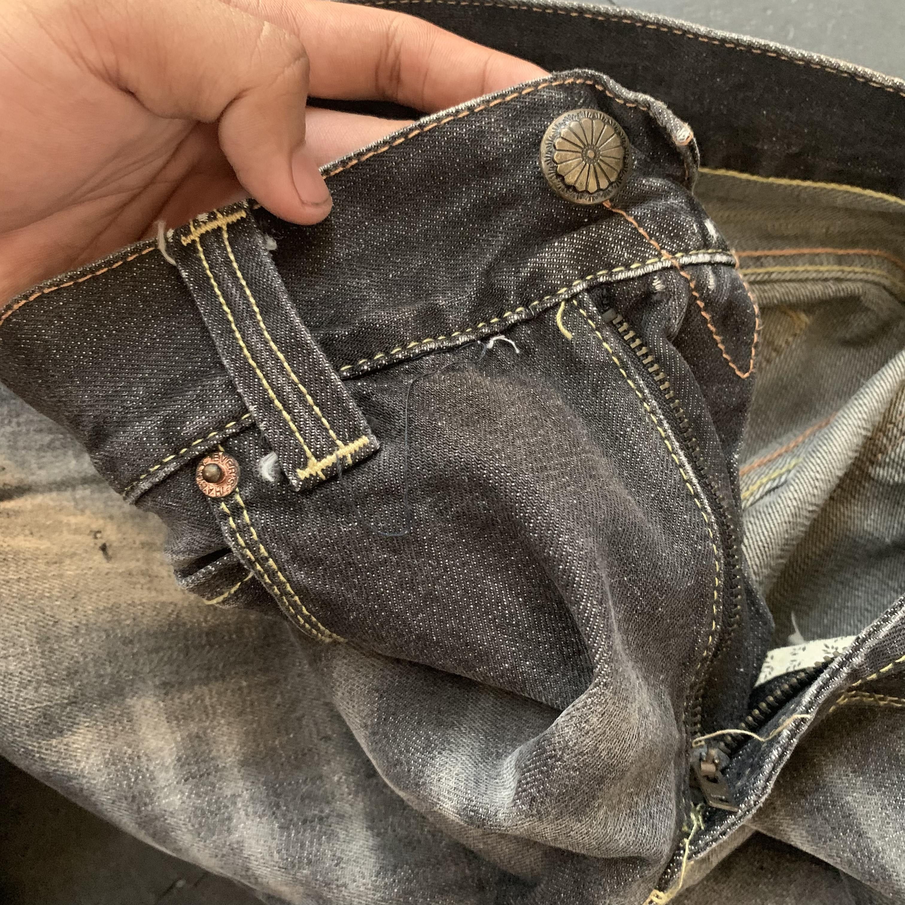 Japanese Brand Hardly Ever's Faded Denim Selvedge Pants Size US 36 / EU 52 - 5 Thumbnail