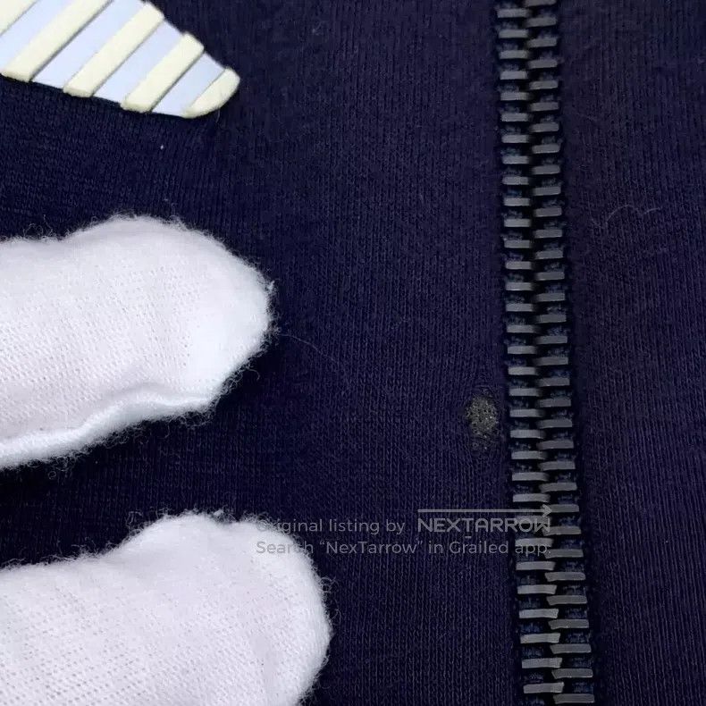 Fendi Fendi Navy blue little monster eye stripe zipper long slee Size US L / EU 52-54 / 3 - 9 Thumbnail