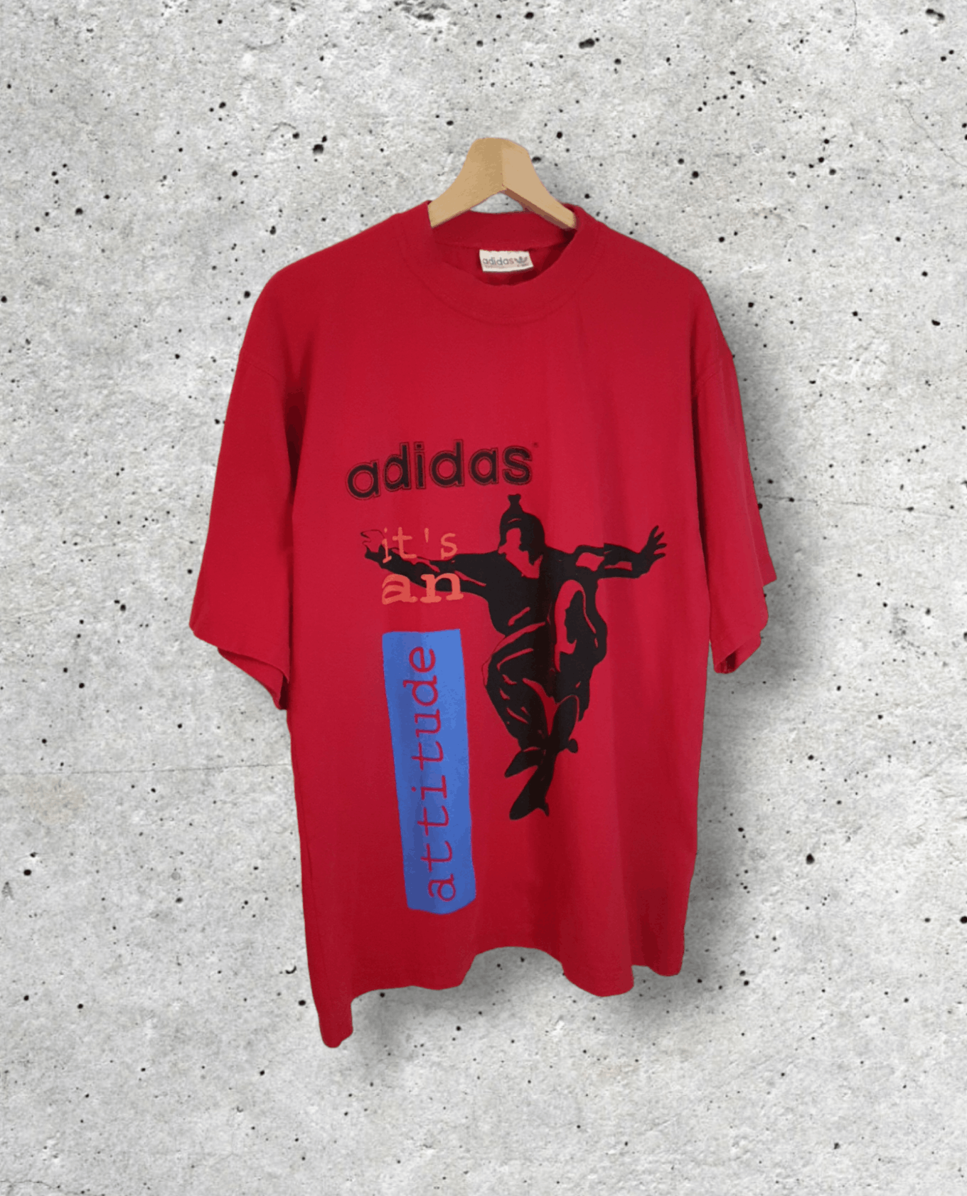 Adidas × Vintage Vintage t-shirt Adidas it's an Attitude 90s skateboarding Size US L / EU 52-54 / 3 - 1 Thumbnail