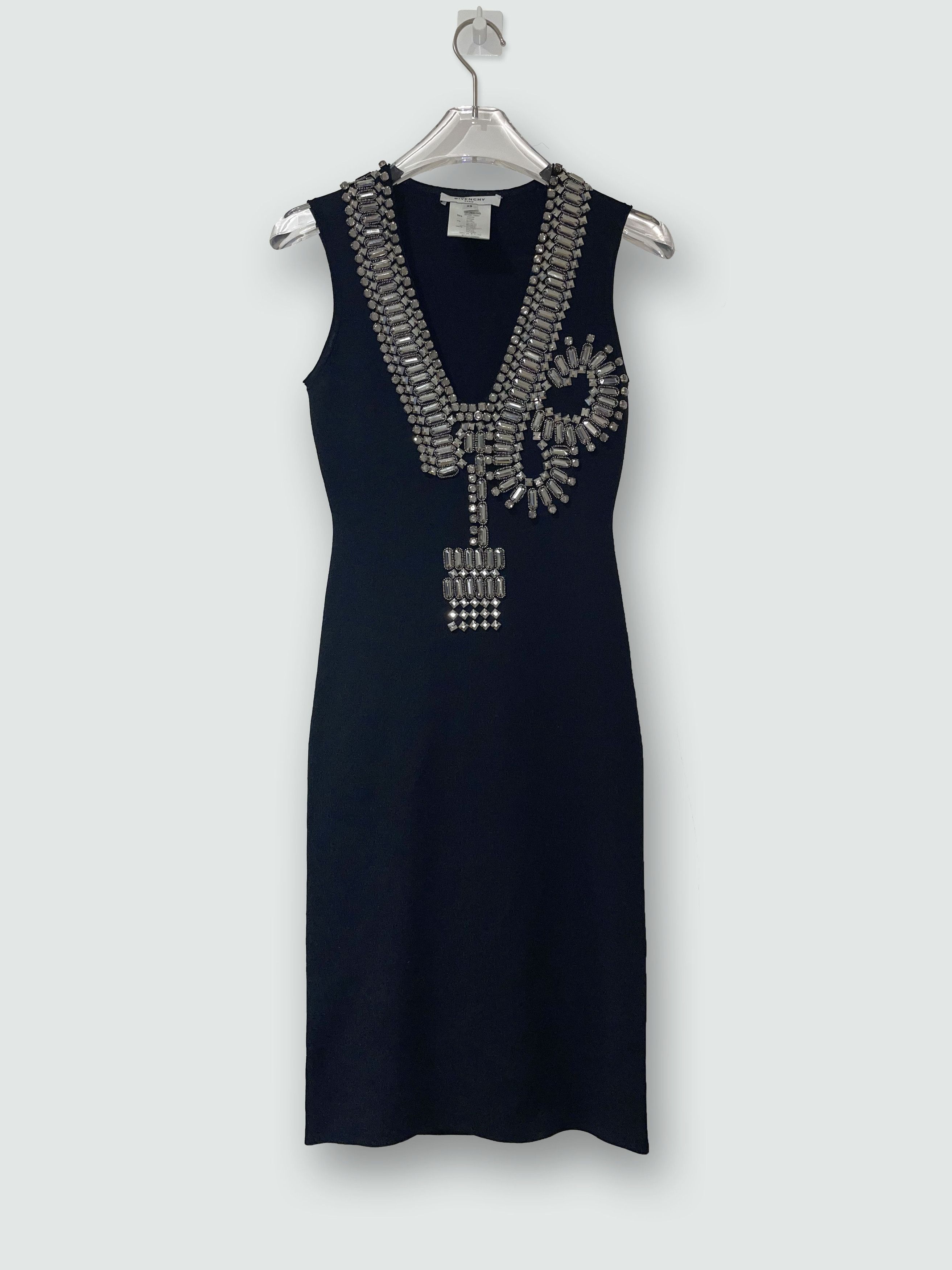Givenchy Black Sleeveless Embellished Cocktail Dress | Size XSmall Size XS / US 0-2 / IT 36-38 - 1 Thumbnail