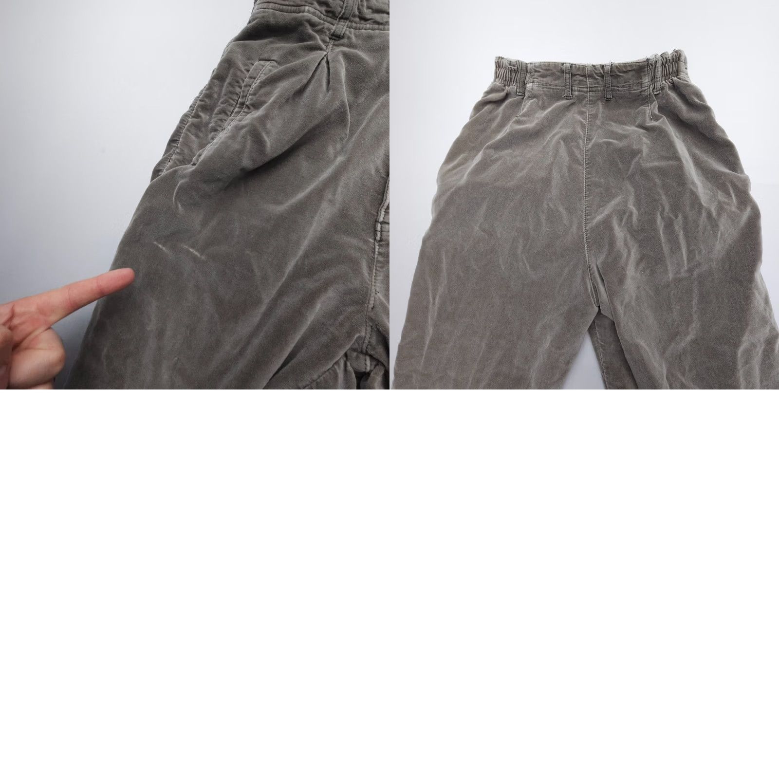 Velvet VINTAGE Sigrid Olsen Pants Womens 10 Gray Velvet High Rise 90s Retro Soft Cotton Size 32" / US 10 / IT 46 - 8 Thumbnail
