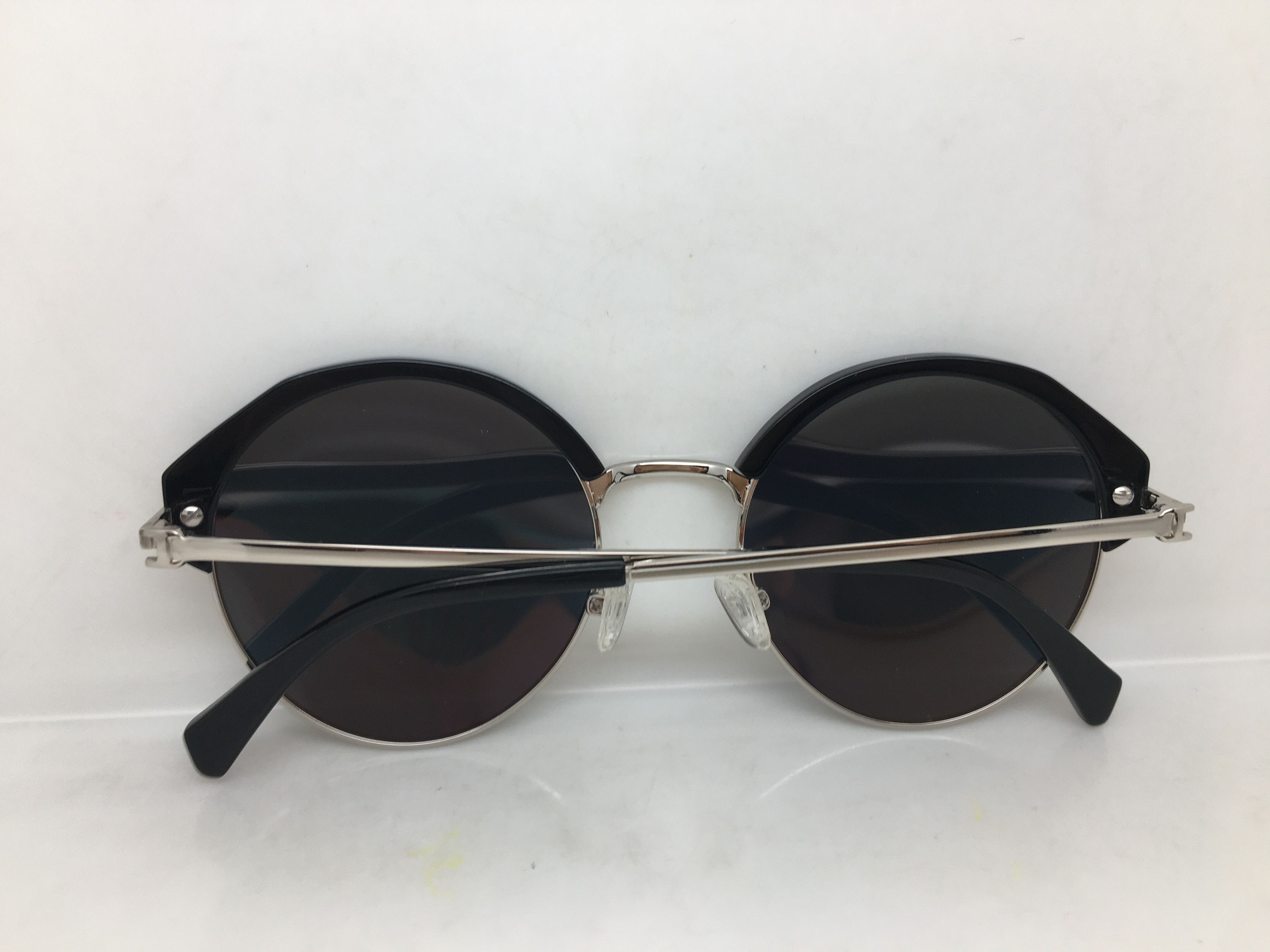 Other Black Silver Round Sunglasses Frame Size ONE SIZE - 7 Thumbnail