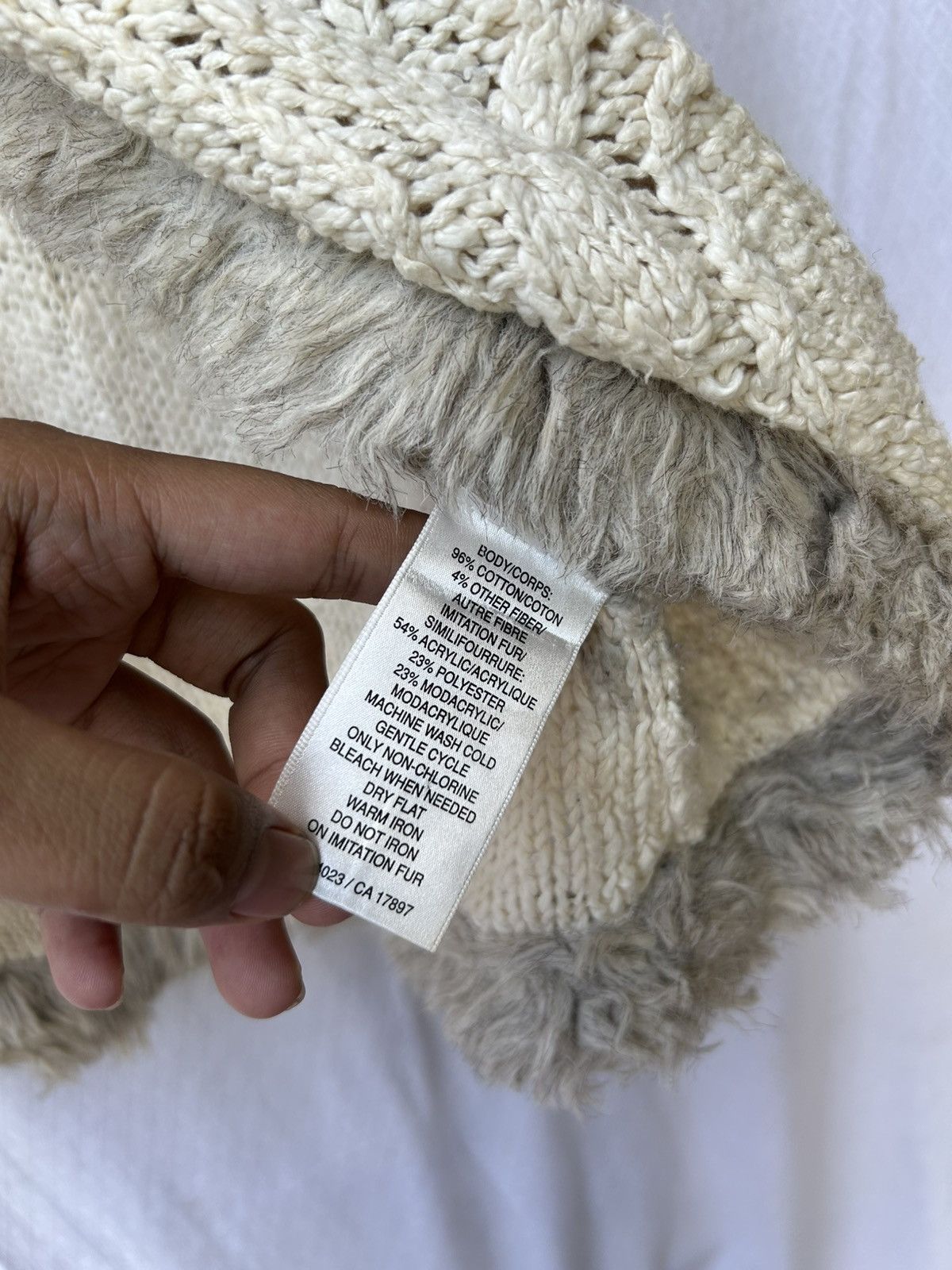If Six Was Nine × Japanese Brand × Le Grande Bleu (L.G.B.) Old navy fur vest hoodie knitted styled Size US L / EU 52-54 / 3 - 9 Thumbnail