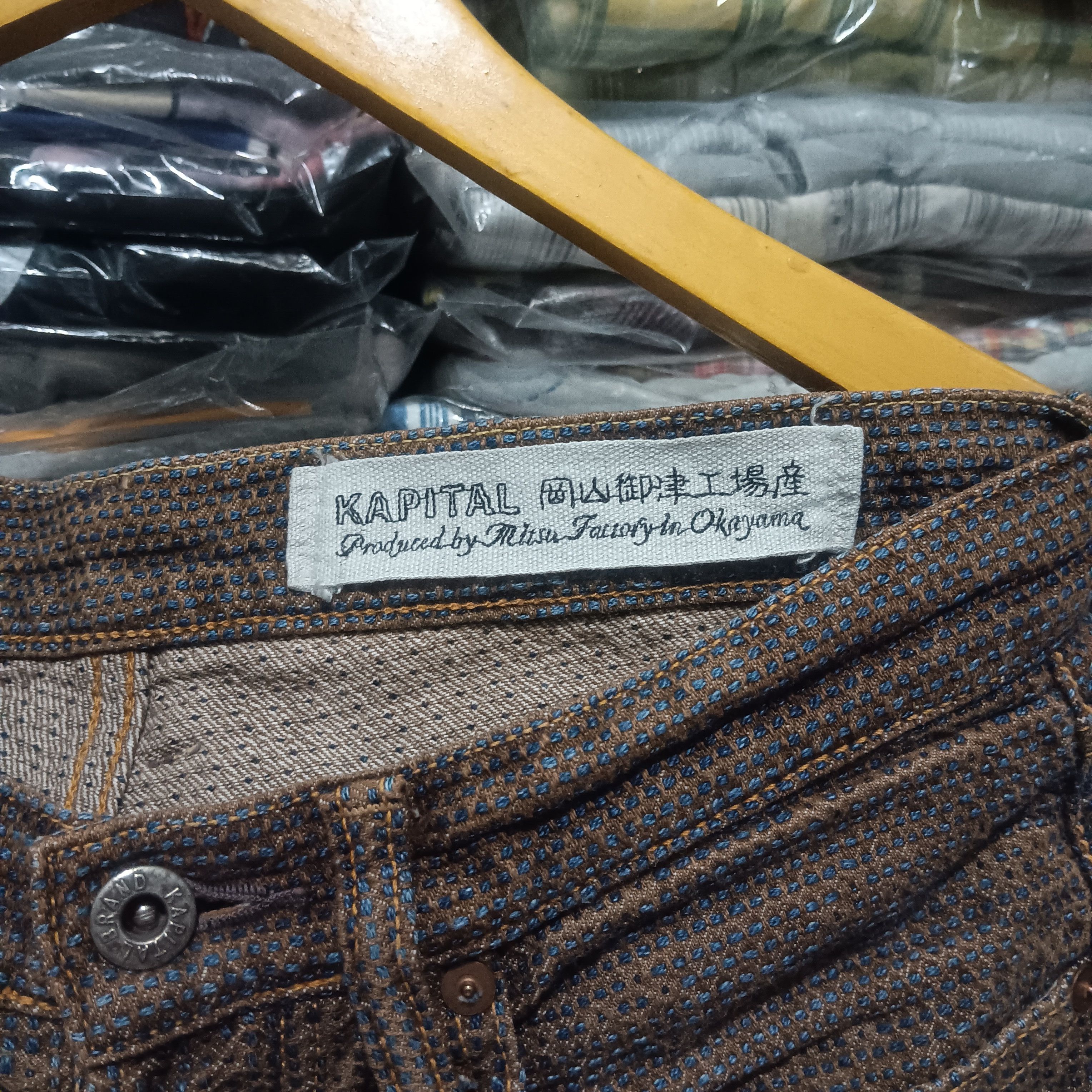 Kapital Kapital Kakisibu Sashiko short denim pants Size US 29 - 2 Thumbnail