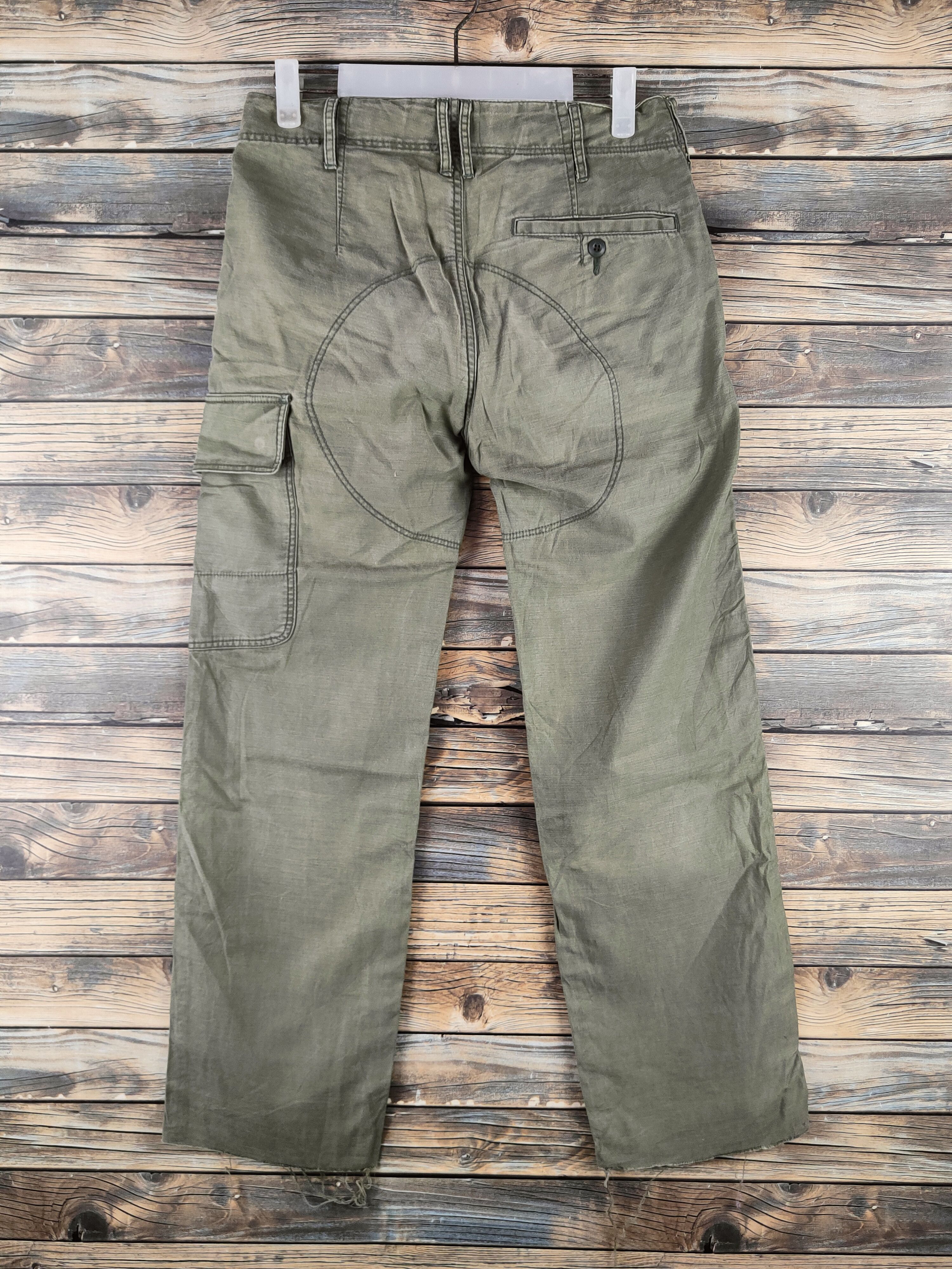 Japanese Brand DL Framework Army Green Multipocket Cargo Pants #46-880 Size US 29 - 8 Thumbnail