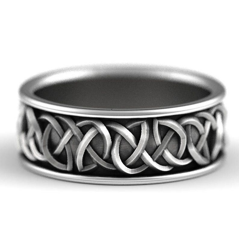 Jewelry × Vintage SIZE 10 Viking Nordic Mythology Giant Wolf Ring Size ONE SIZE - 3 Thumbnail