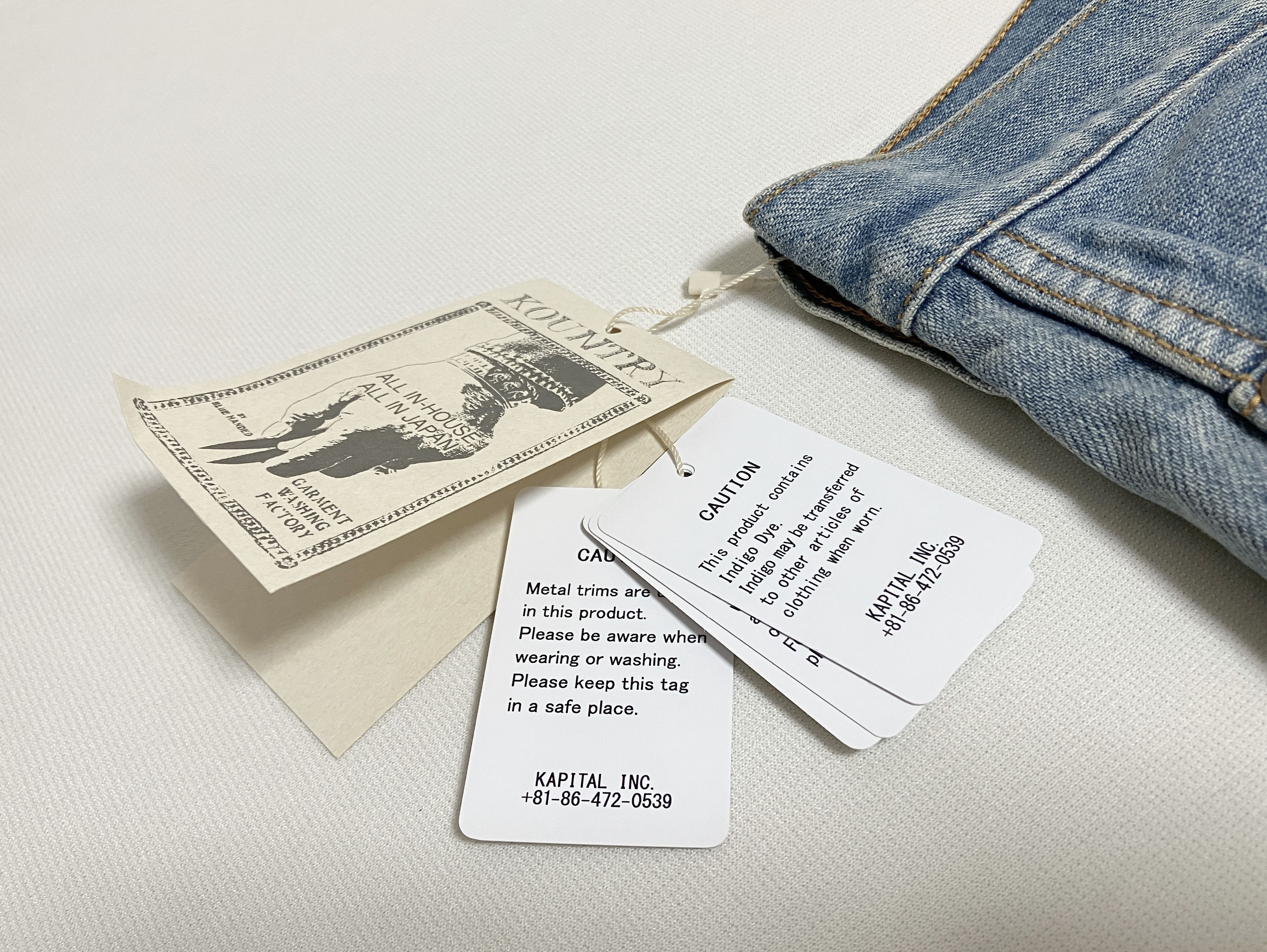 Kapital KAPITAL 14oz denim shorts studs remake indigo studded new 36 Size US 36 / EU 52 - 5 Thumbnail