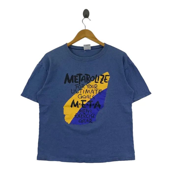 Vintage Vintage METABOLIZE META Exercise Gear Tee Shirt Top Fitness Size US M / EU 48-50 / 2 - 1 Thumbnail