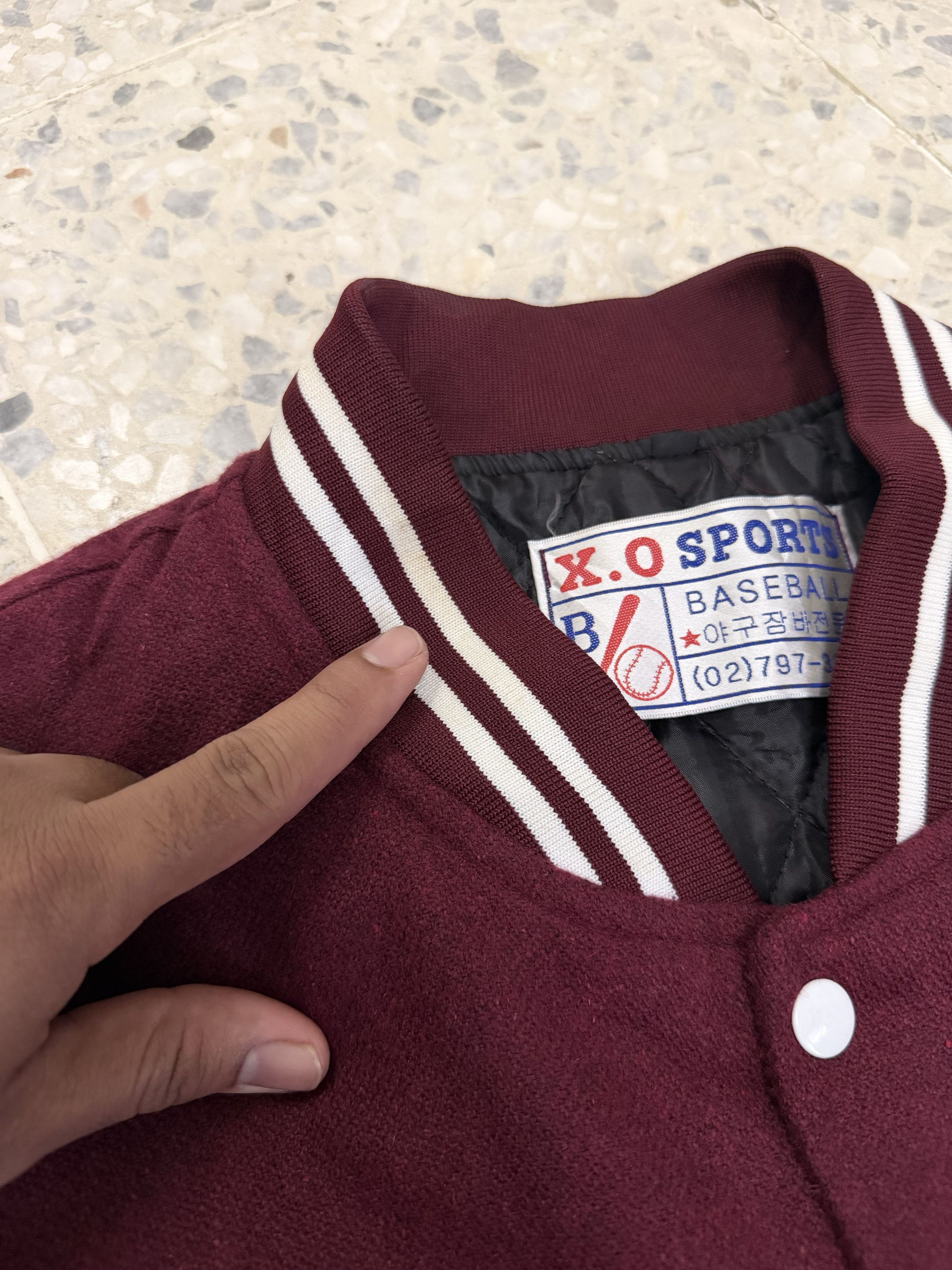 MLB Korea University Embroidery Tiger Logo Varsity Arm Leather Size US XL / EU 56 / 4 - 21 Thumbnail