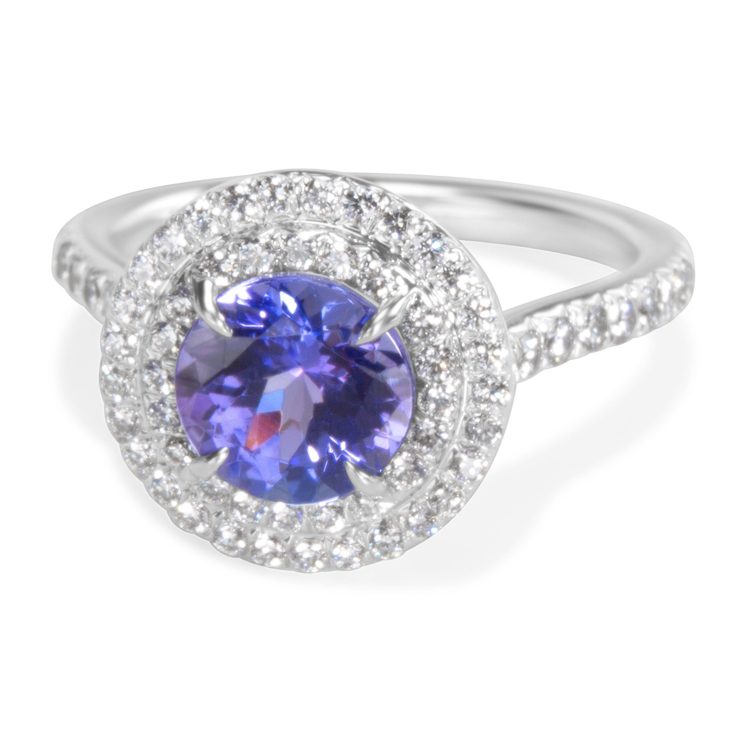 Tiffany & Co. Soleste Tanzanite Engagement Ring in Platinum 1.75 ctw