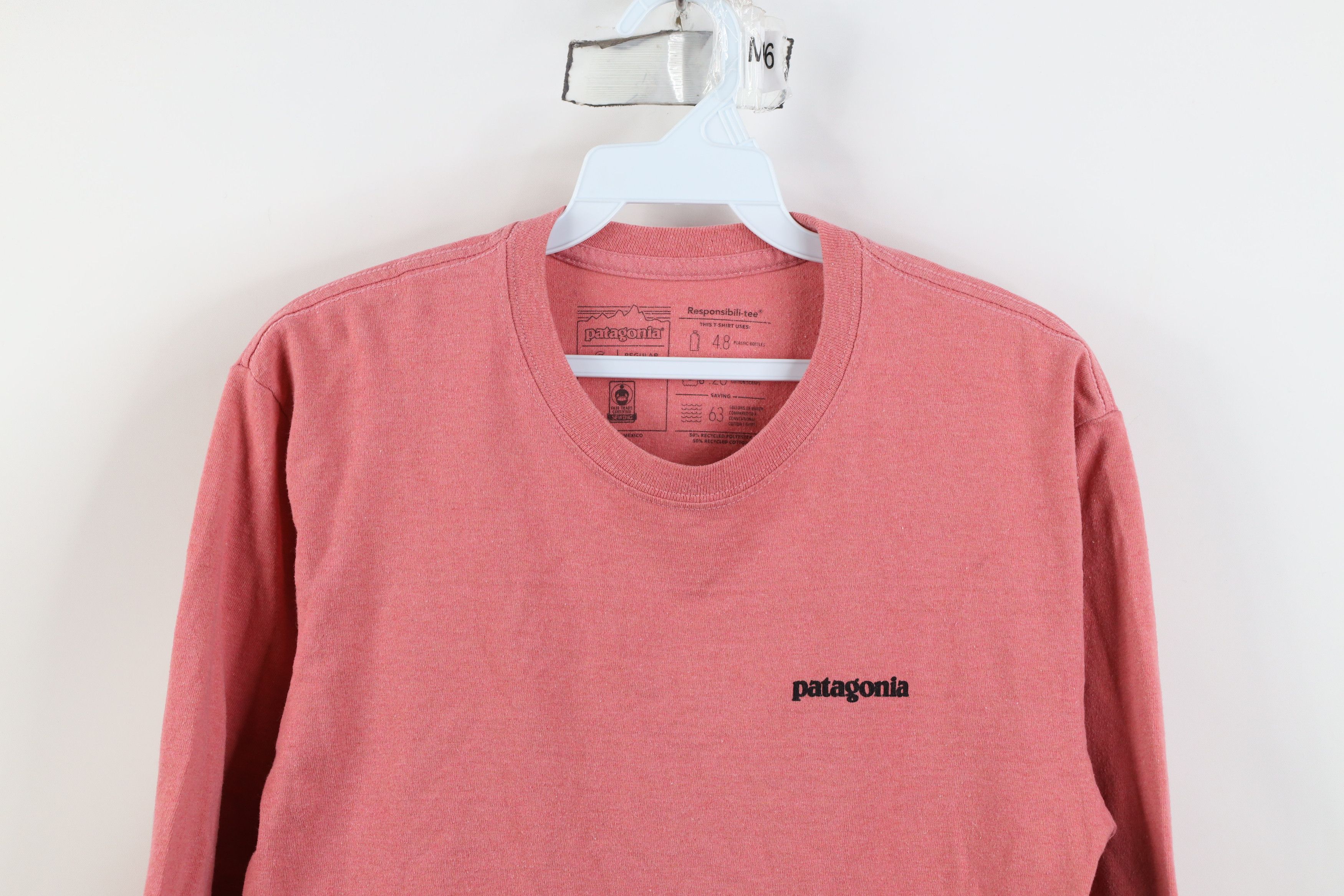 Patagonia Y2K Patagonia Spell Mountain Logo Long Sleeve T-Shirt Pink Size US S / EU 44-46 / 1 - 2 Thumbnail