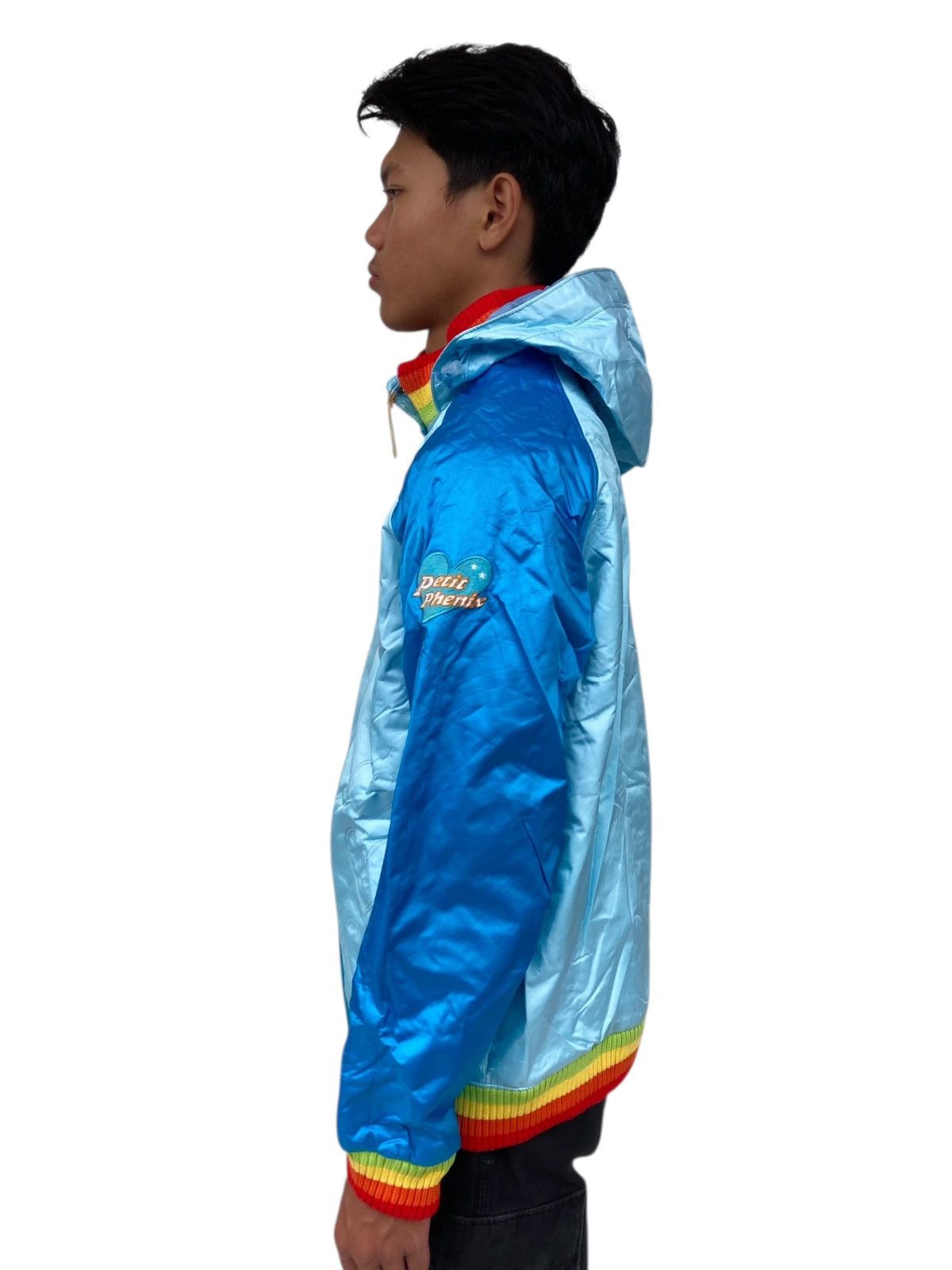 Hysteric Glamour 1990s Phenix - Hooded Varsity Multicolor Rib Jacket Size US M / EU 48-50 / 2 - 3 Thumbnail