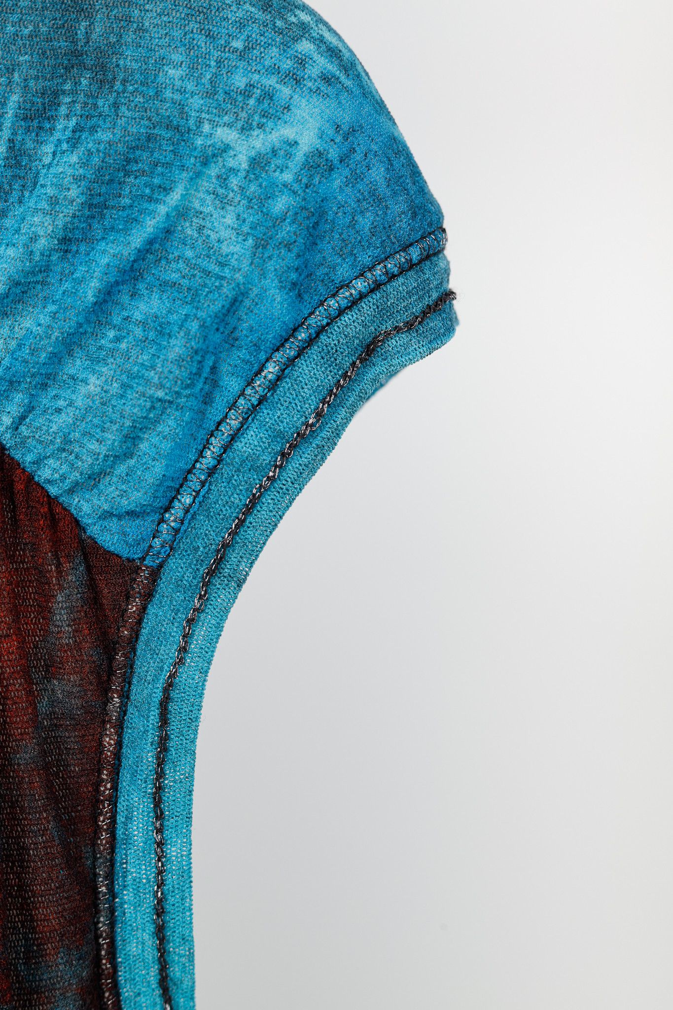 Other Luisa Cerano Red & Brown Mesh Abstract-Print Top Size M / US 6-8 / IT 42-44 - 6 Thumbnail