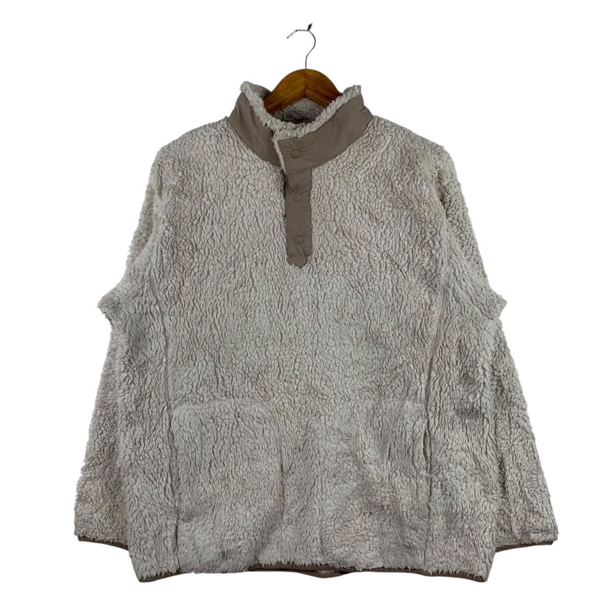 Uniqlo × White Mountaineering WHITE MOUNTAINEERING x UNIQLO Sherpa Fleece White Sweatshirt Size US M / EU 48-50 / 2 - 1 Thumbnail