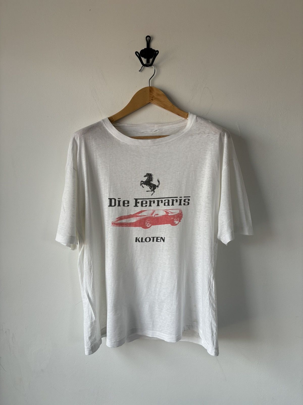 Ferrari × Vintage Vintage 80s Ferrari F40 Graphic Tee Size US XL / EU 56 / 4 - 1 Thumbnail