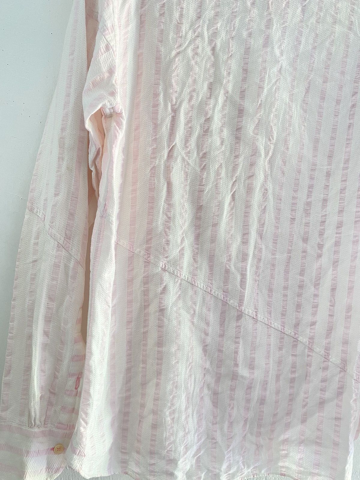 20471120 × Japanese Brand × Nicole Club Nicole club for men assymmetric striped button shirts Size US M / EU 48-50 / 2 - 5 Thumbnail