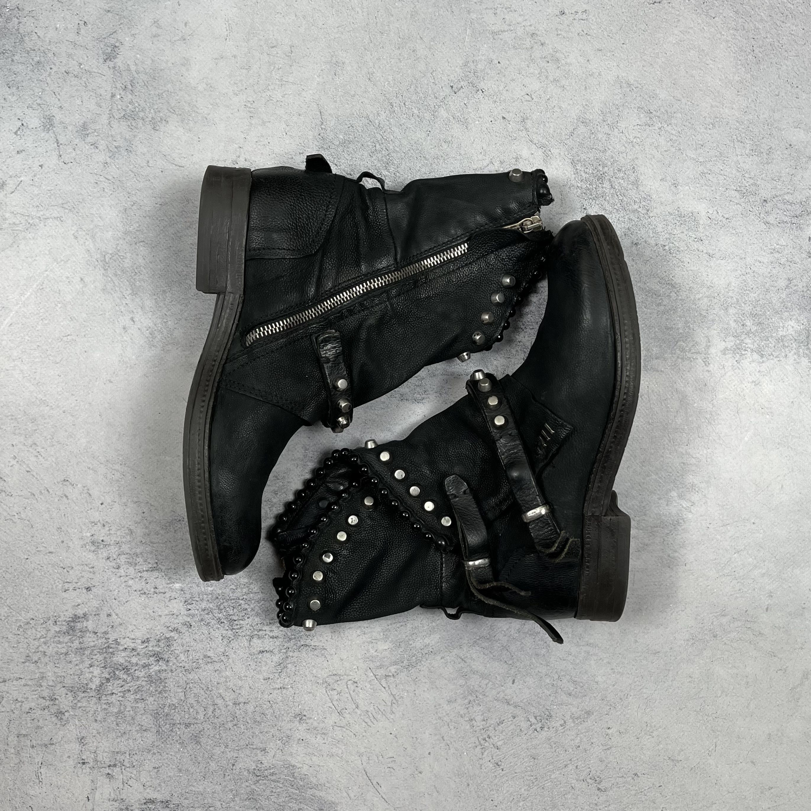 A.S.98 A.S. 98 Verti Leather Avant-Garde Ankle Boots Size 38 Size US 7.5 / IT 37.5 - 12 Thumbnail