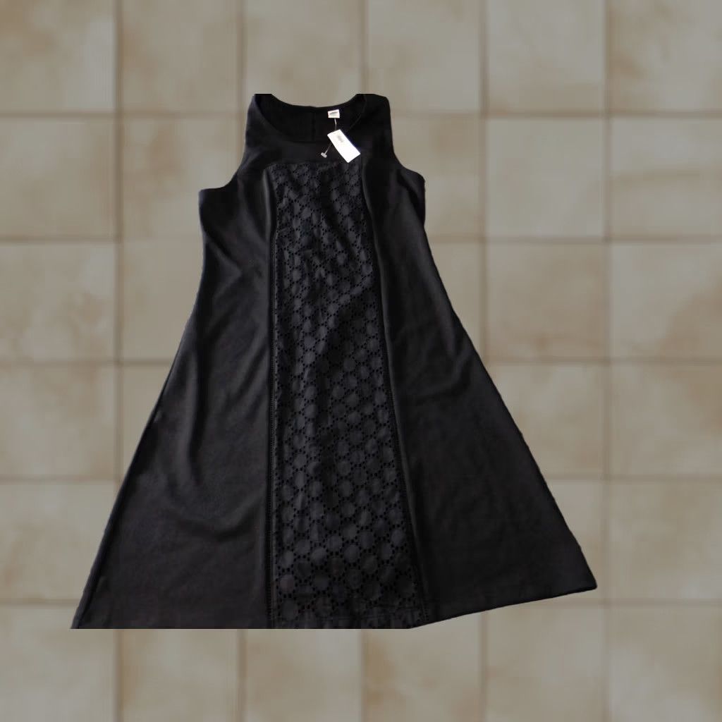 Old Navy Old Navy Womens Dress XS Black Button A-Line Sleeveless Knee Length Casual Stretch Size XS / US 0-2 / IT 36-38 - 1 Thumbnail