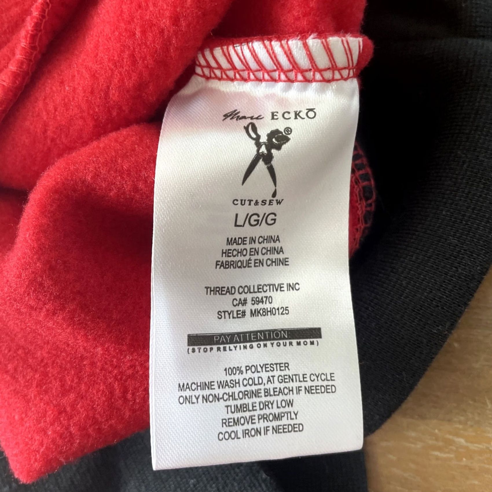Vintage VINTAGE Mark Ecko Hoodie Mens Large Red Pullover 90s Grunge Y2K Skate Punk Zip/Embroidered Logo Front Pockets Size US L / EU 52-54 / 3 - 8 Thumbnail