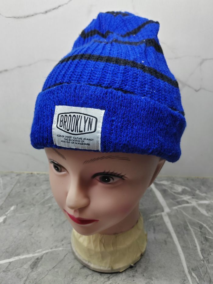 Vintage Vintage Brooklyn Beanie Hat Size ONE SIZE - 2 Thumbnail