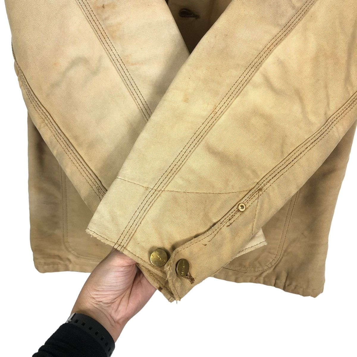 Carhartt 🔥90’s Worker Detroit Duck Canvas Chore Jacket Carhartt USA Size US M / EU 48-50 / 2 - 10 Thumbnail
