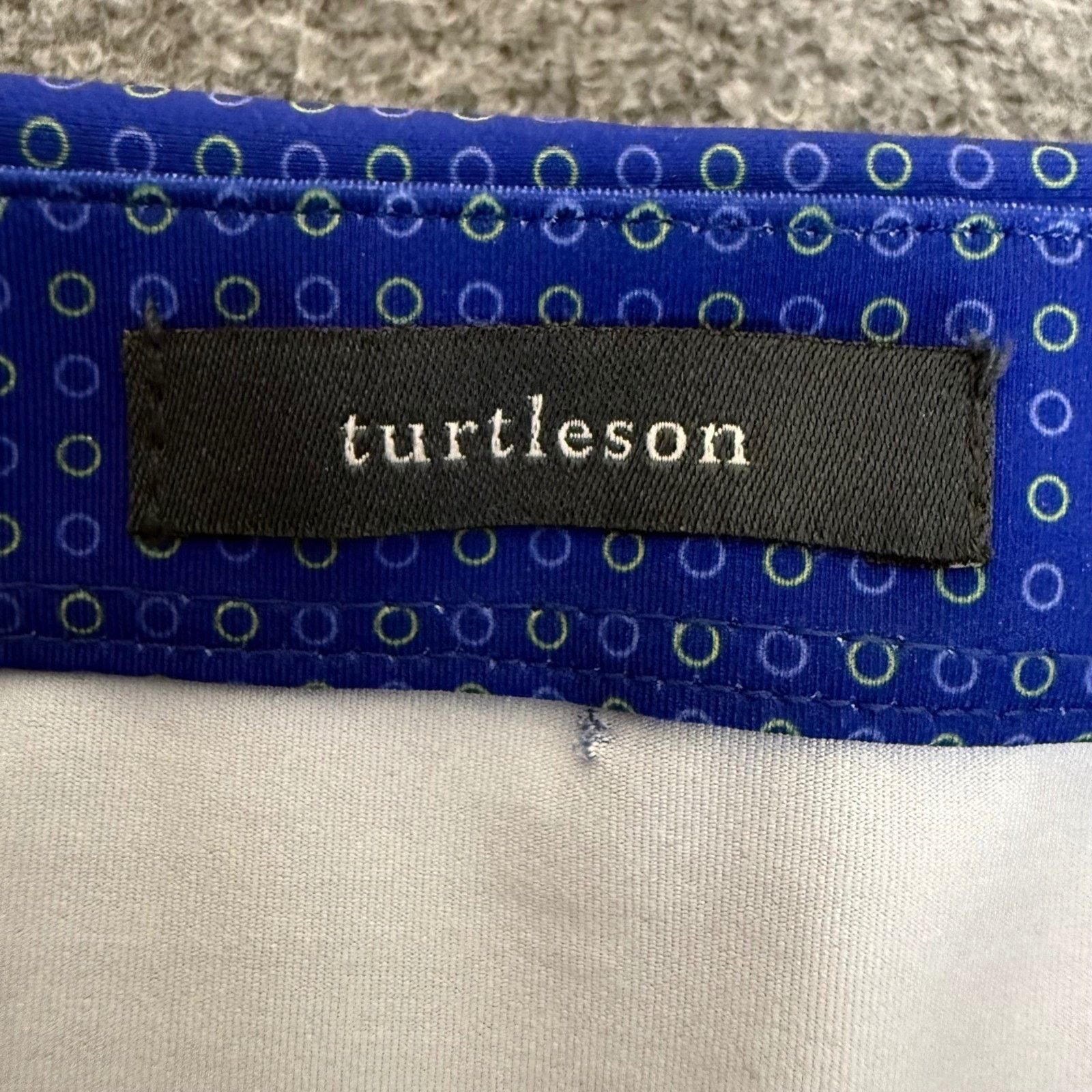 Other Turtleson Golf Polo Shirt Mens Large Blue Geometric Size US L / EU 52-54 / 3 - 2 Thumbnail