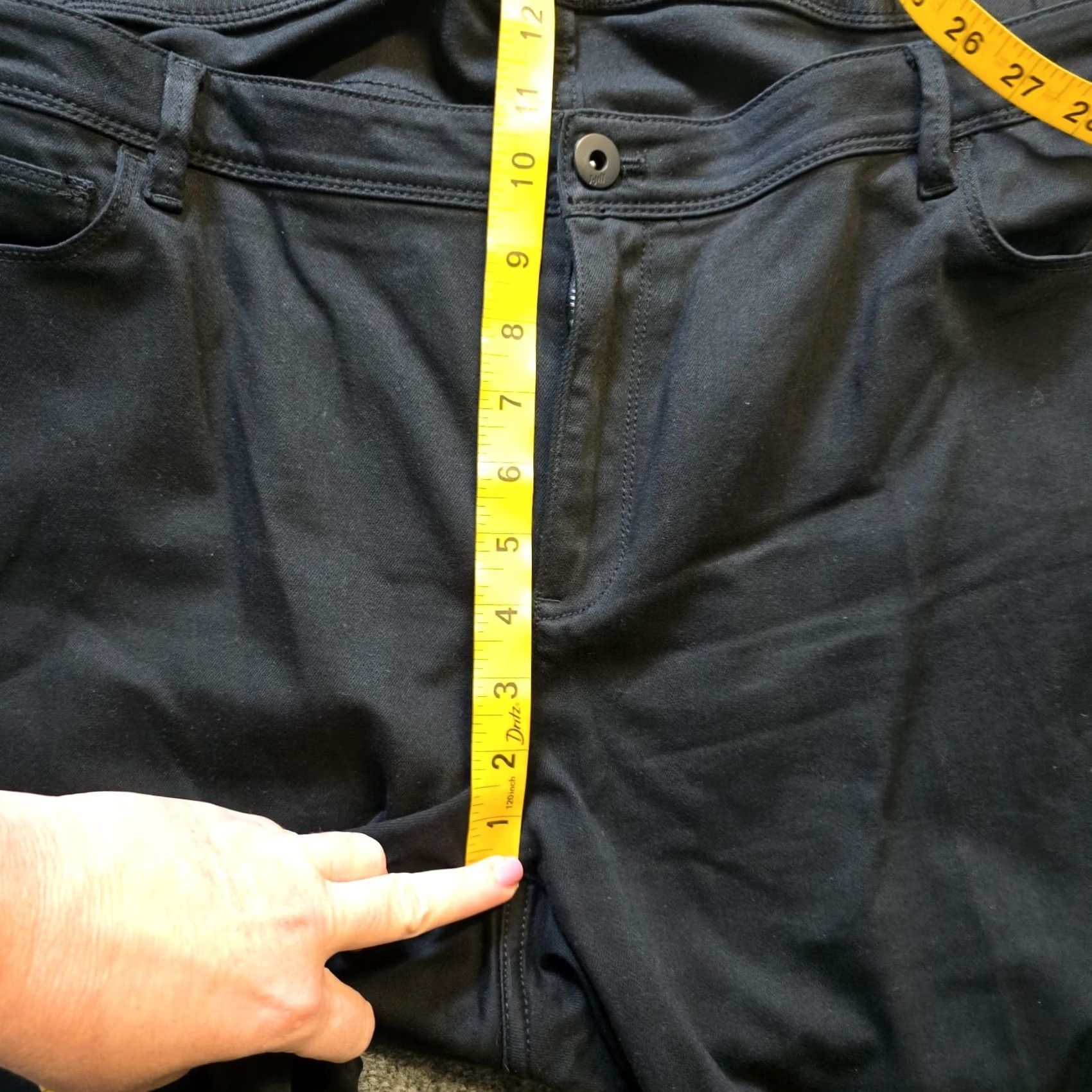 J. Jill J Jill Jeans Women Size 20 Black Denim Slim Ankle Mid Rise 5-Pocket Stretch Plus Womens Size 42" / US 20 - 7 Thumbnail