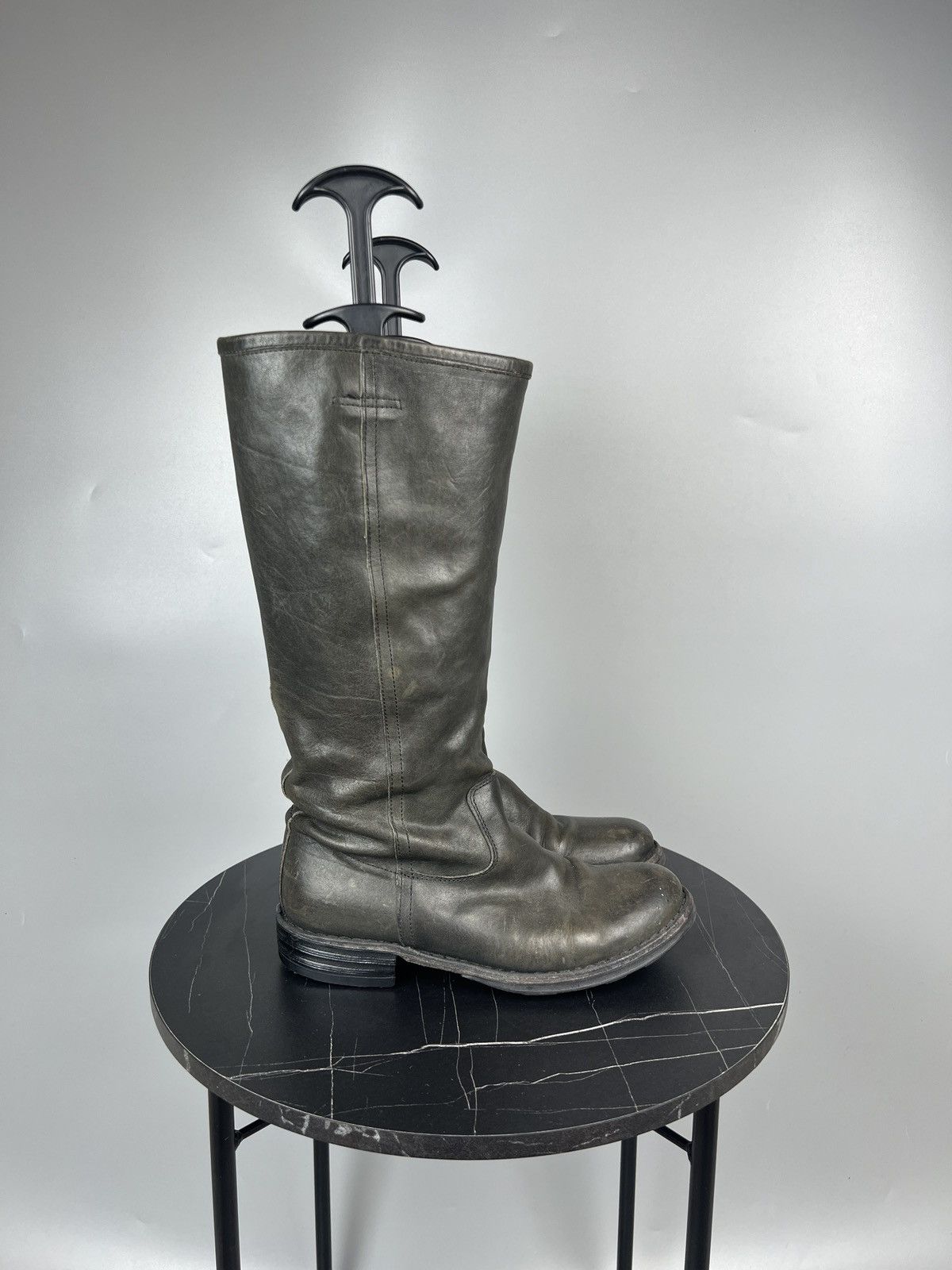 Fiorentini + Baker Florentini + Baker Leather Knee High Boots (Y0432) Size US 6.5 / IT 36.5 - 1 Thumbnail