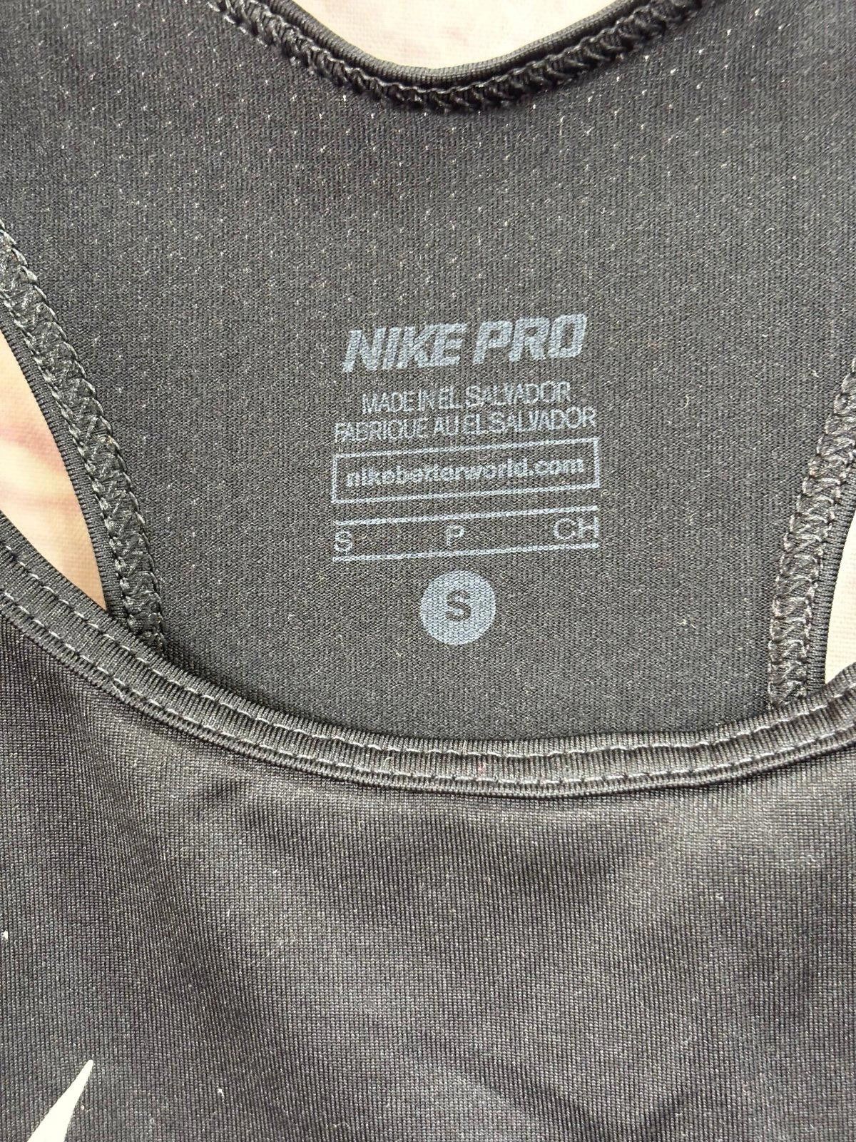 Nike Nike Pro Black Tank Top Size Small Size S / US 4 / IT 40 - 3 Thumbnail