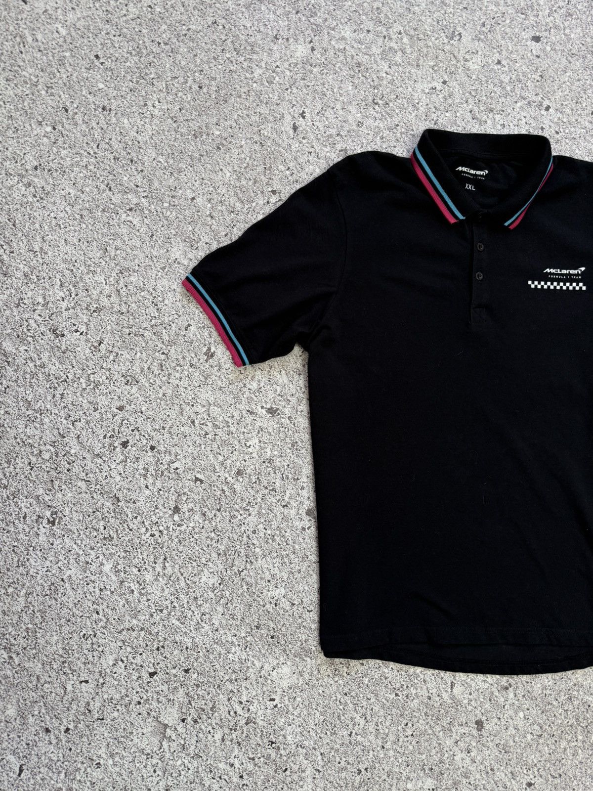 Malcolm McLaren × Vintage Vintage McLaren Formula 1 Team Miami Racing Polo T-Shirt Size US XXL / EU 58 / 5 - 4 Thumbnail