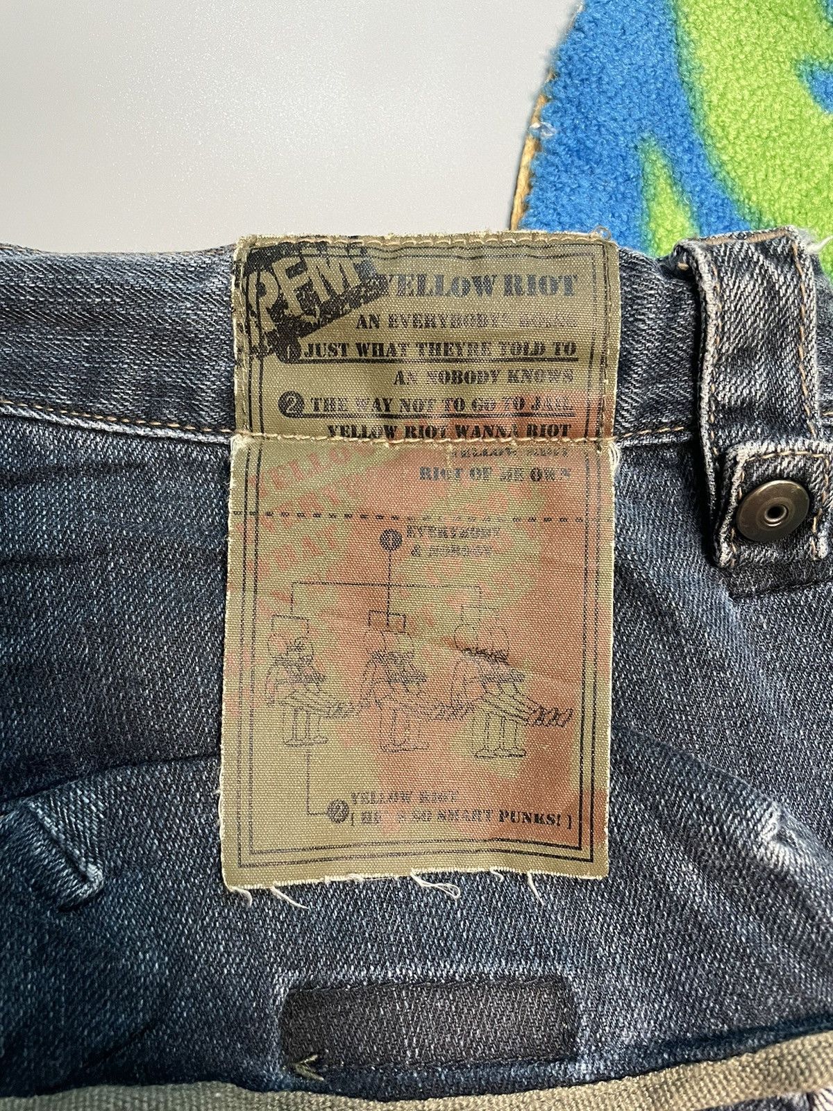 PPFM Ppfm Yellow Riot Bondage Cargo Denim Size US 32 / EU 48 - 17 Thumbnail