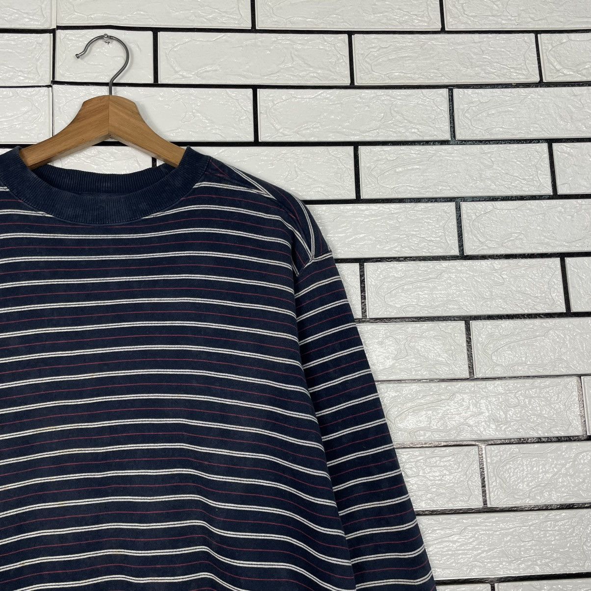 Japanese Brand Iy Basic Striped Sweatshirt Size US M / EU 48-50 / 2 - 5 Thumbnail