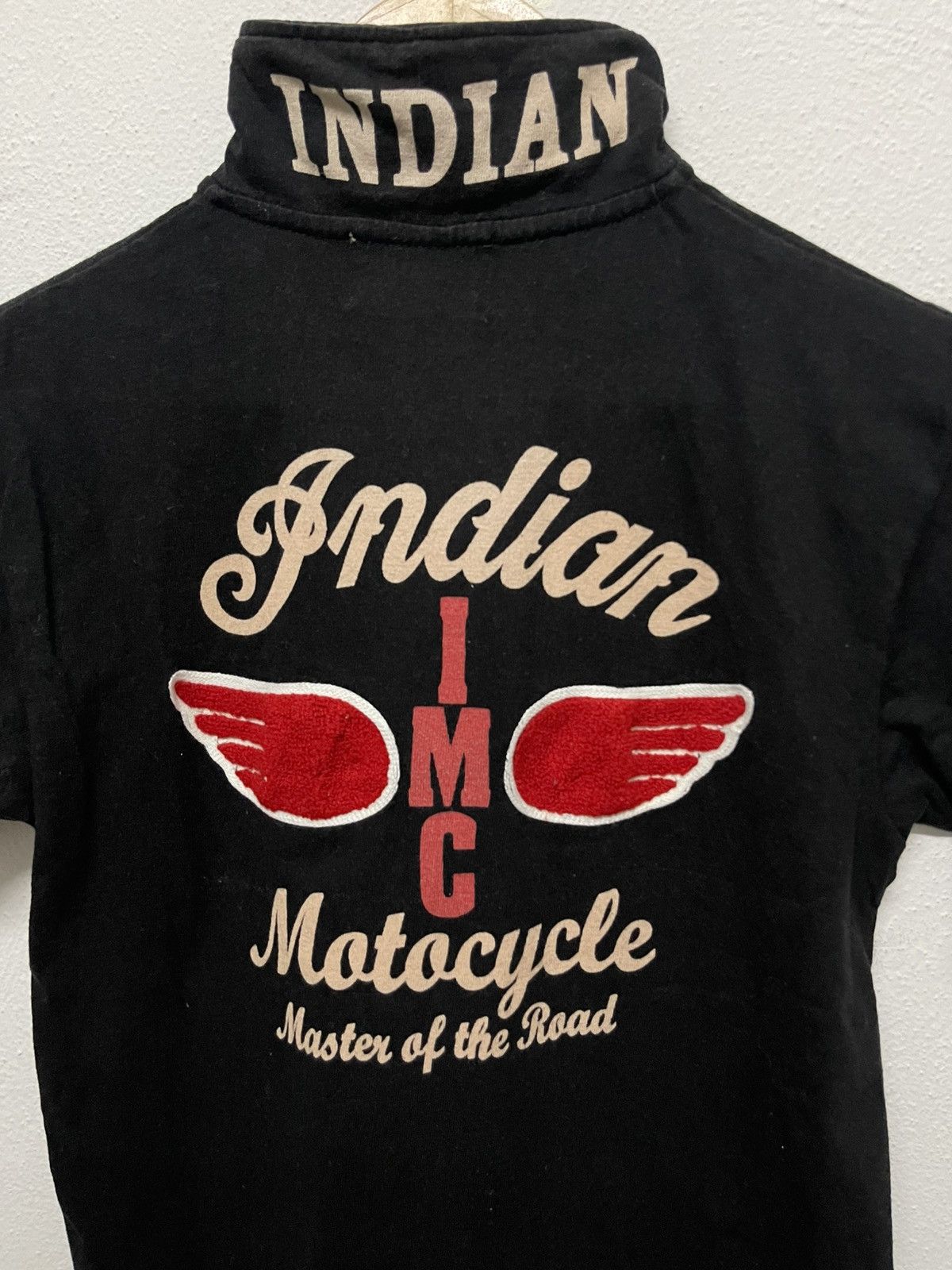 Indian Motorcycle × Vintage 2000s INDIAN MOTORCYCLE POLO SHIRT RARE DESIGN Size M / US 6-8 / IT 42-44 - 9 Thumbnail