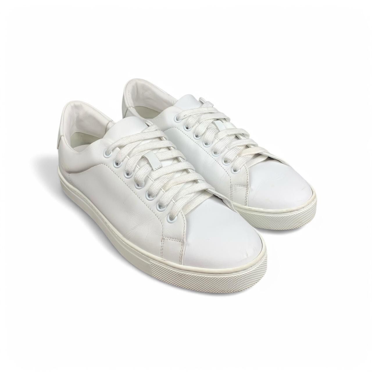 Burberry BURBERRY White Leather Sneakers Size US 10 / IT 40 - 3 Thumbnail