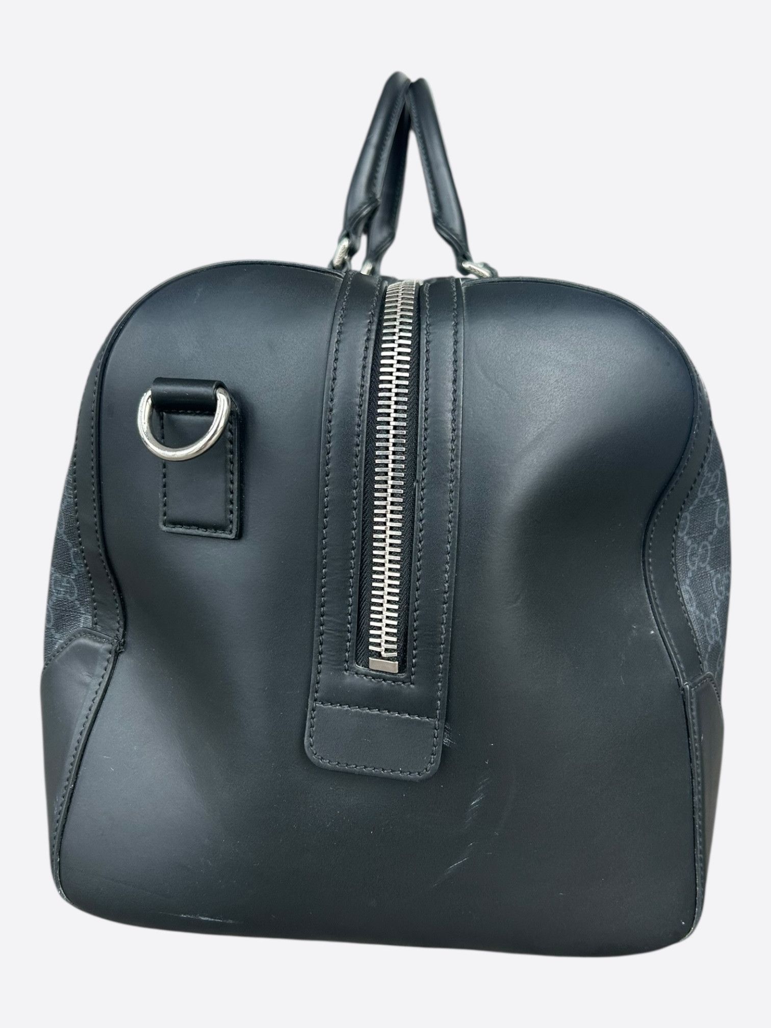 Gucci Gucci Black GG Monogram Large Duffel Bag Size ONE SIZE - 4 Thumbnail