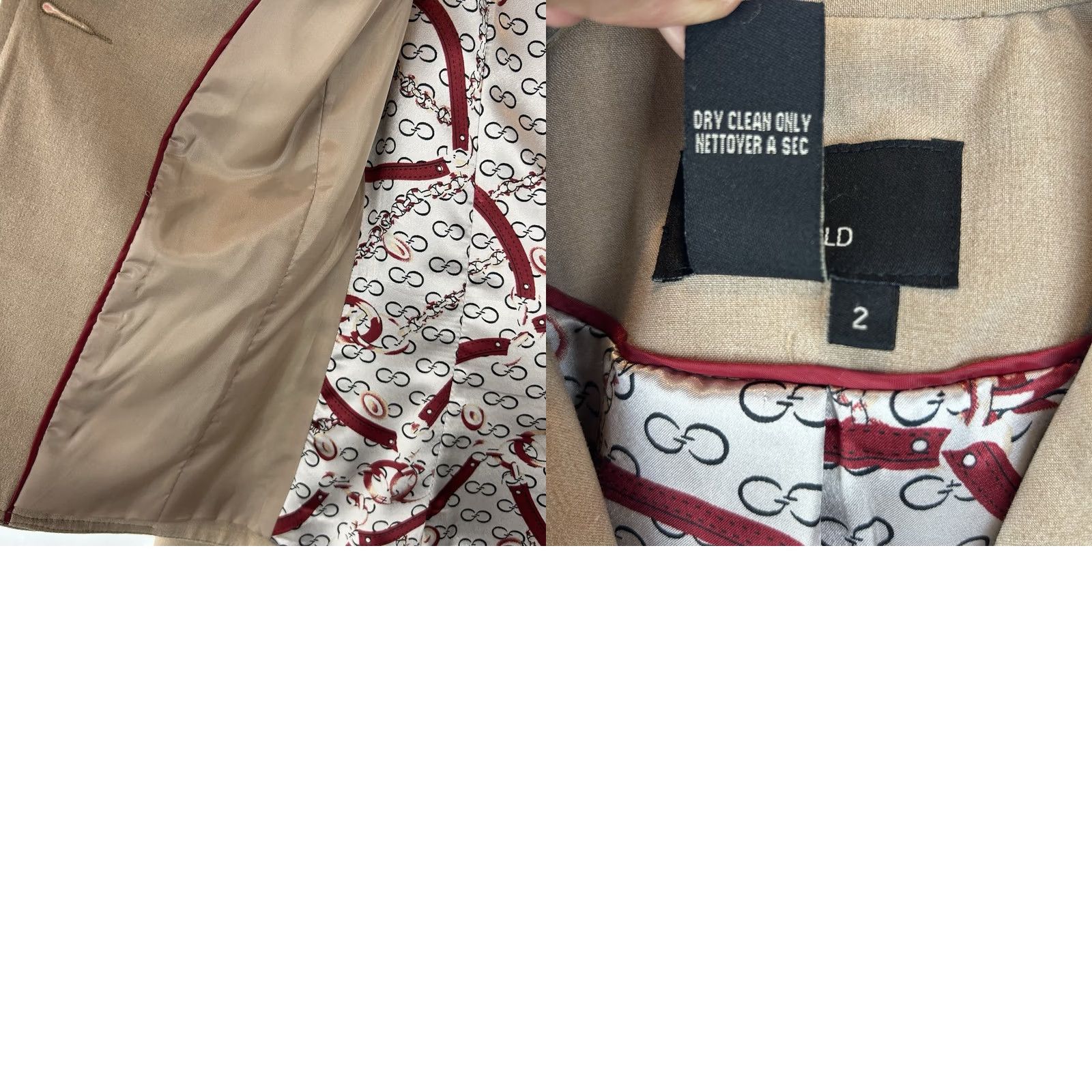 Vintage Jules Leopold Blazer Women PS Beige Button Short Sleeve Per Pes Petite Regular Basic Jacket Vintage No 70s Size S / US 4 / IT 40 - 8 Thumbnail