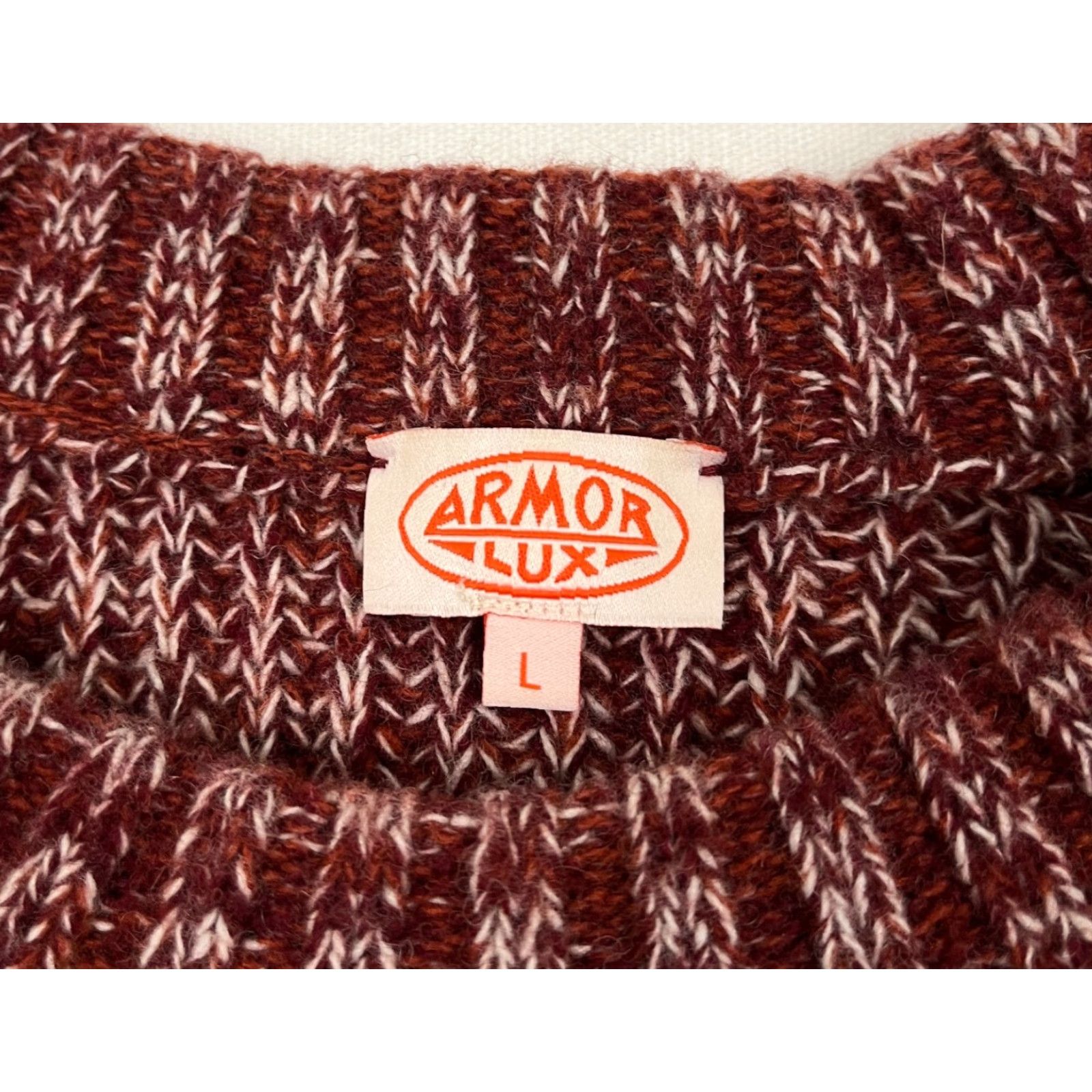 Vintage Armor Lux Sweater Mens L Red White Wool Blend Fisherman Knit Pullover Crewneck Size US L / EU 52-54 / 3 - 3 Thumbnail