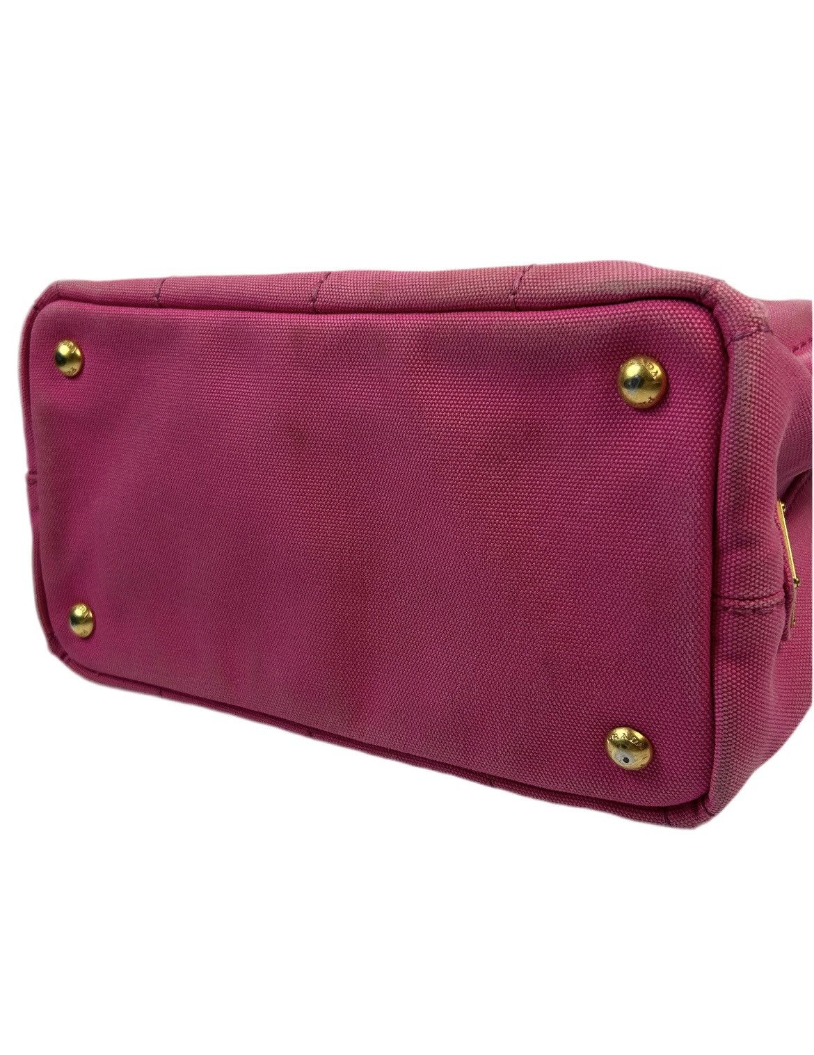 Prada Prada Pink Canapa Hand Bag Size ONE SIZE - 9 Thumbnail