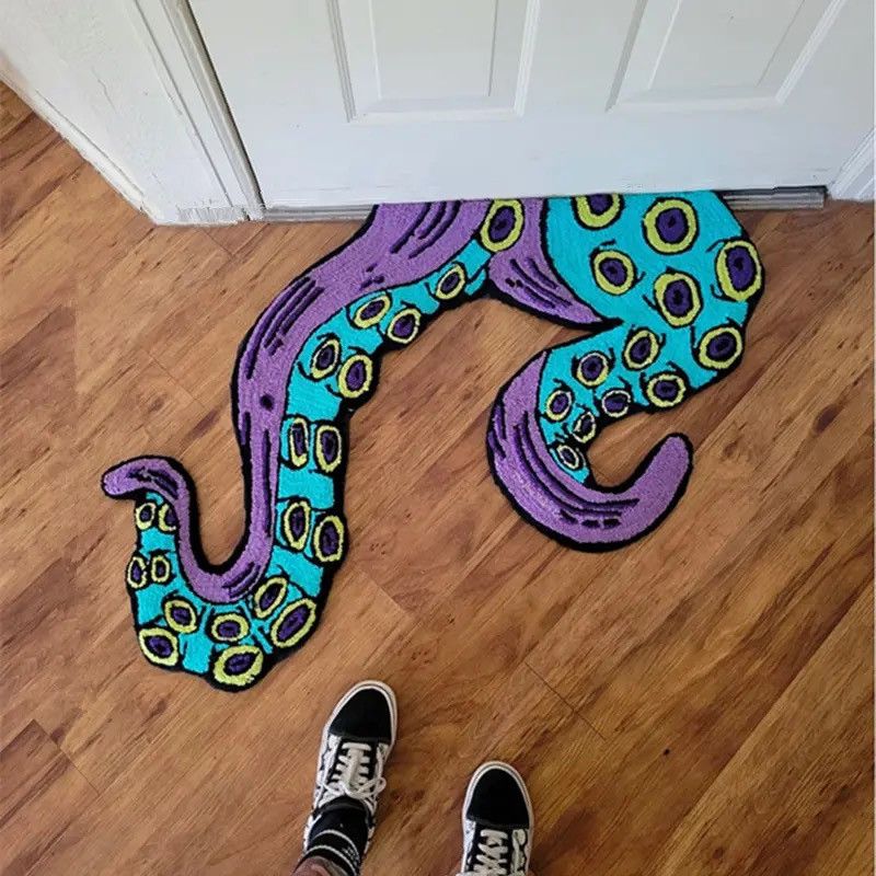 Handmade Design Octopus Home Bedroom Carpet Rug Size ONE SIZE - 1 Thumbnail