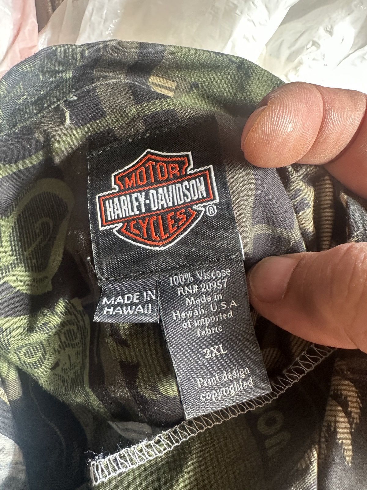Harley Davidson Harley Davidson Men's XXL Ocean Ride Aloha Shirt Multicolor Size US XXL / EU 58 / 5 - 4 Thumbnail