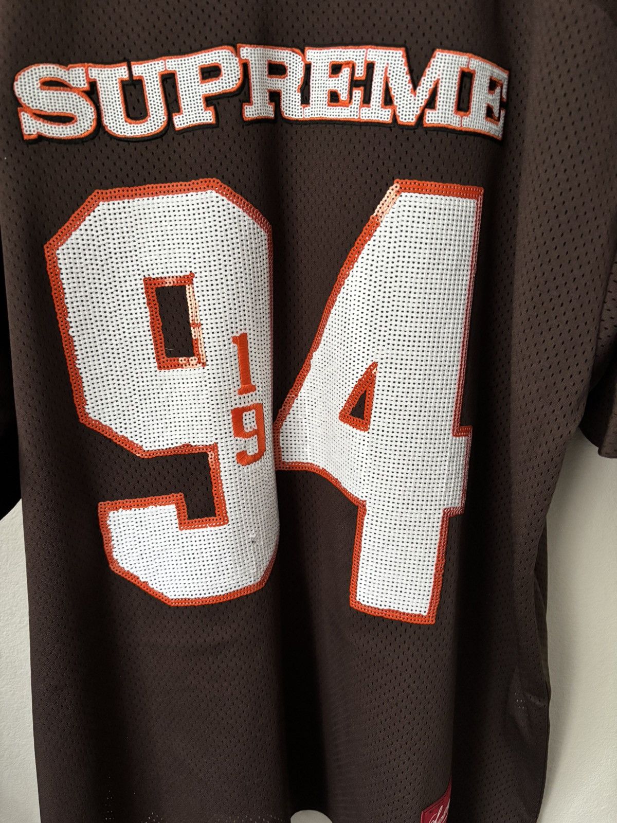 Supreme Supreme Sequin Football Jersey Size US XL / EU 56 / 4 - 5 Thumbnail