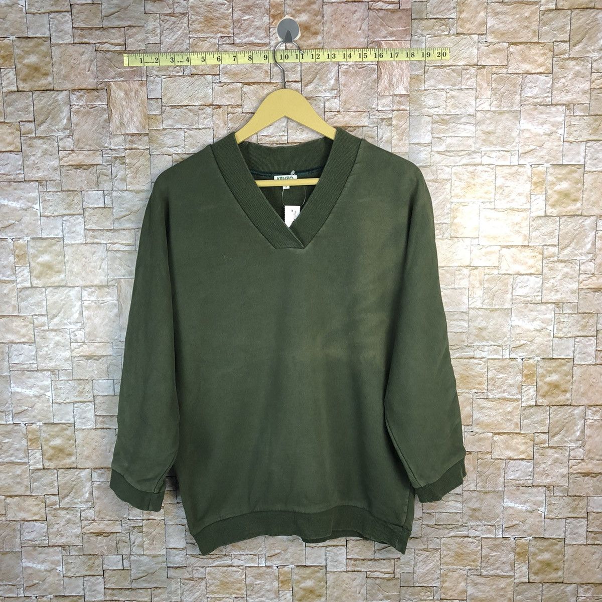 Japanese Brand Kenzo Paris Green Sweatshirt #A426 Size US S / EU 44-46 / 1 - 5 Thumbnail