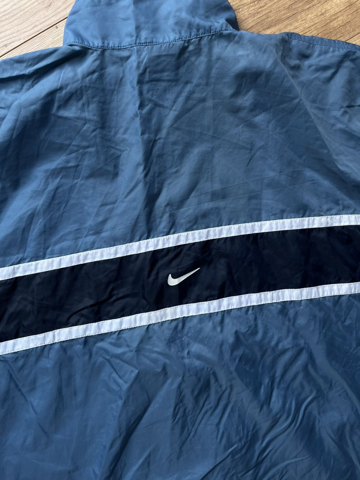 Nike 90’s NIKE RETRO SPELLOUT LOGO SWOOSH VINTAGE TRACK JACKET Size US XL / EU 56 / 4 - 4 Thumbnail