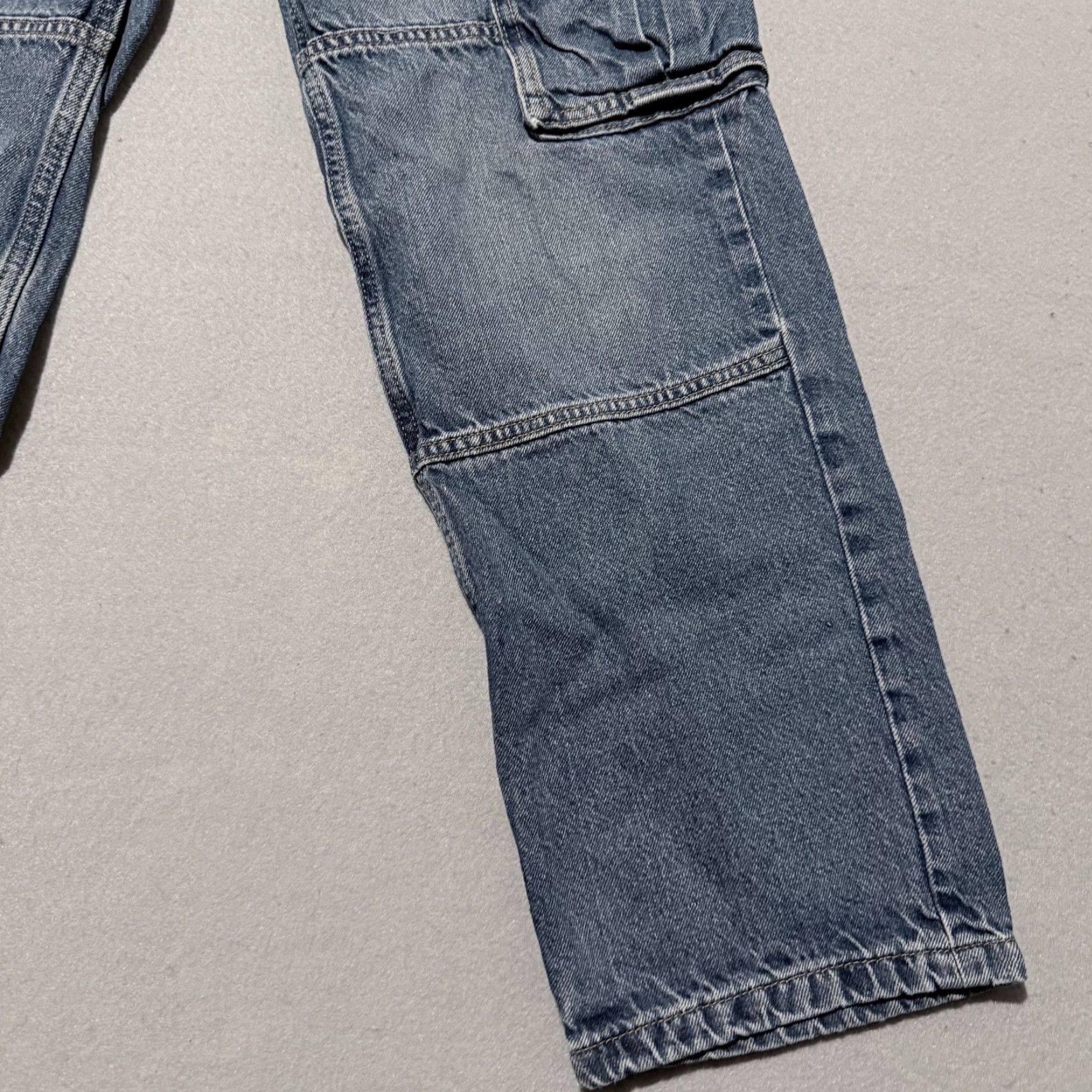 H&M H&M Cargo Jeans Women Blue Denim Mid Rise Straight Loose Fit Pockets 14 90s Cargo Jeans Womens Blue Denim Mid Rise Straight Loose Fit Pockets 14 Size 36" / US 14 / IT 50 - 6 Thumbnail