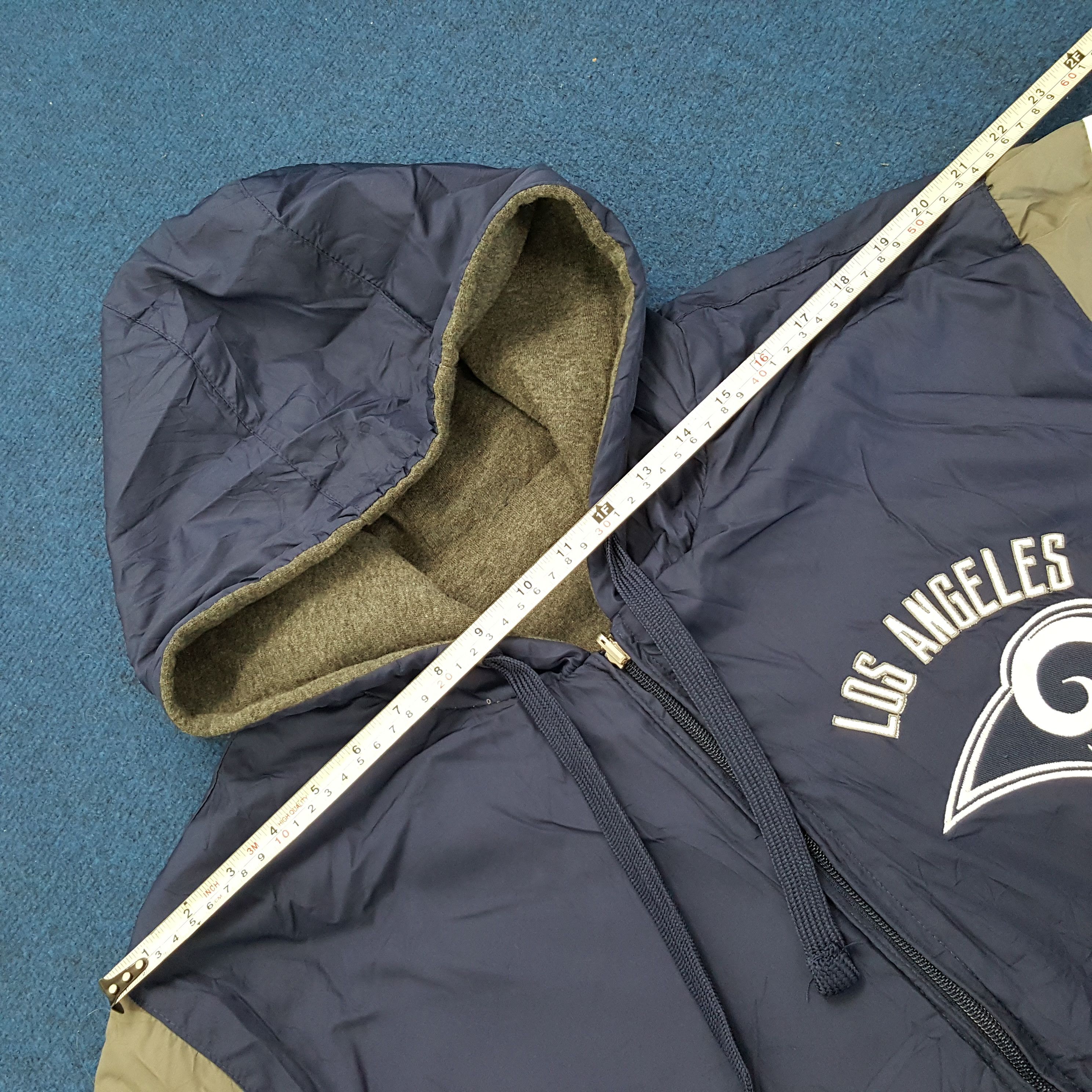 NFL × Vintage Vintage NFL Los Angles Rams Football Team Reversible Hoodies Size US XXL / EU 58 / 5 - 10 Thumbnail