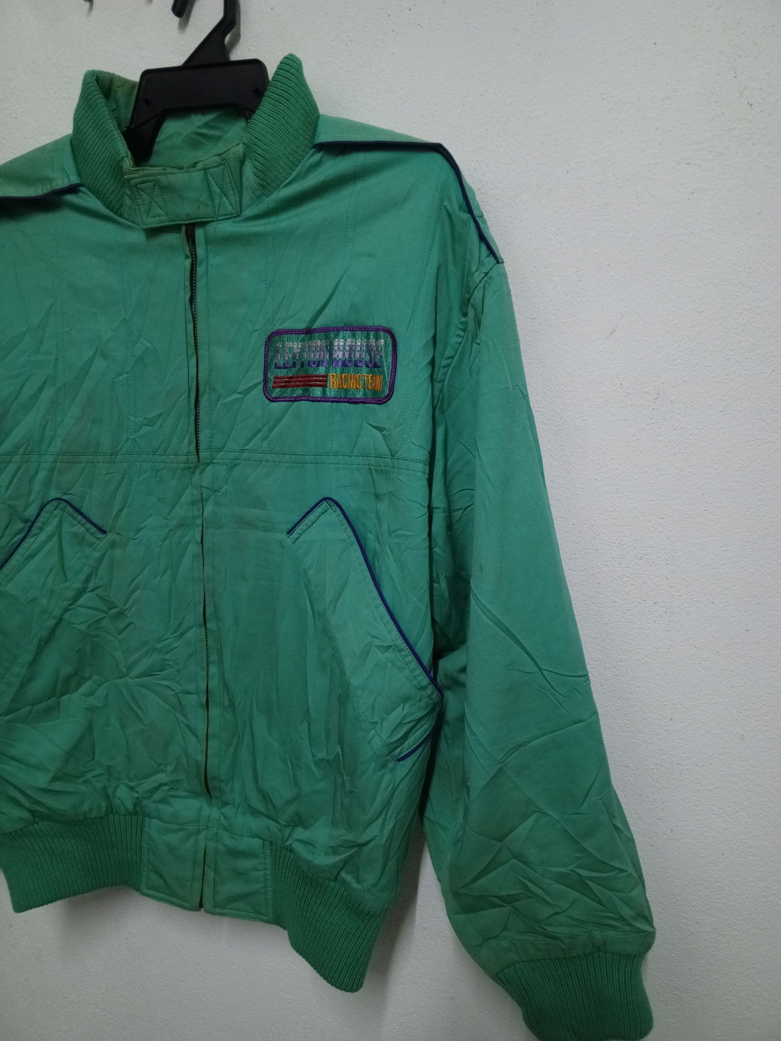 Formula 1 vintage Leyton house jacket embroidery turquoise streetwear Size US M / EU 48-50 / 2 - 3 Thumbnail
