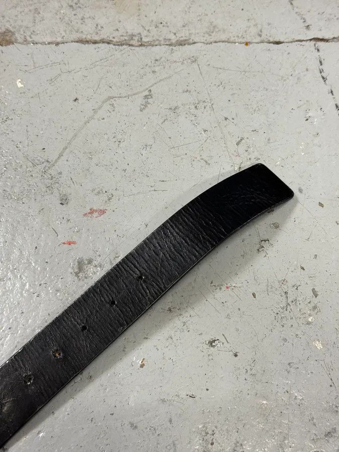 Gucci 2000s Gucci G Black Leather Belt Size ONE SIZE - 5 Thumbnail