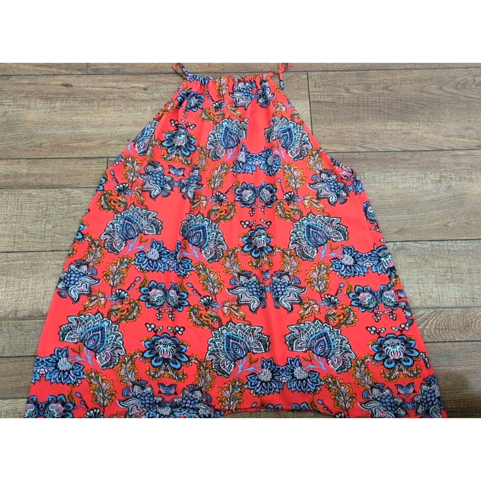 Vintage VINTAGE Collective Concepts Krissa Keyhole Halter Blouse Red 2XL Women’s Blouse Halter Red 2XL Womens Size XXL / US 16-18 / IT 52-54 - 4 Thumbnail