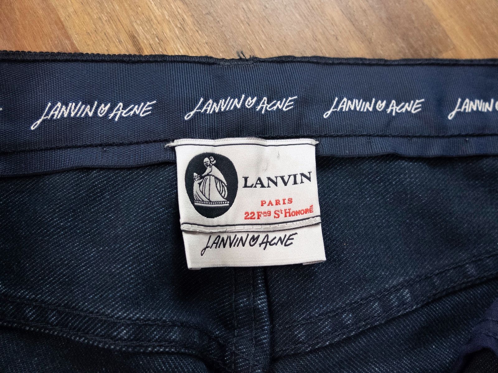 Acne Studios LANVIN x ACNE STUDIOS vintage blue stretch pants jeans 29 Size 29" - 5 Thumbnail