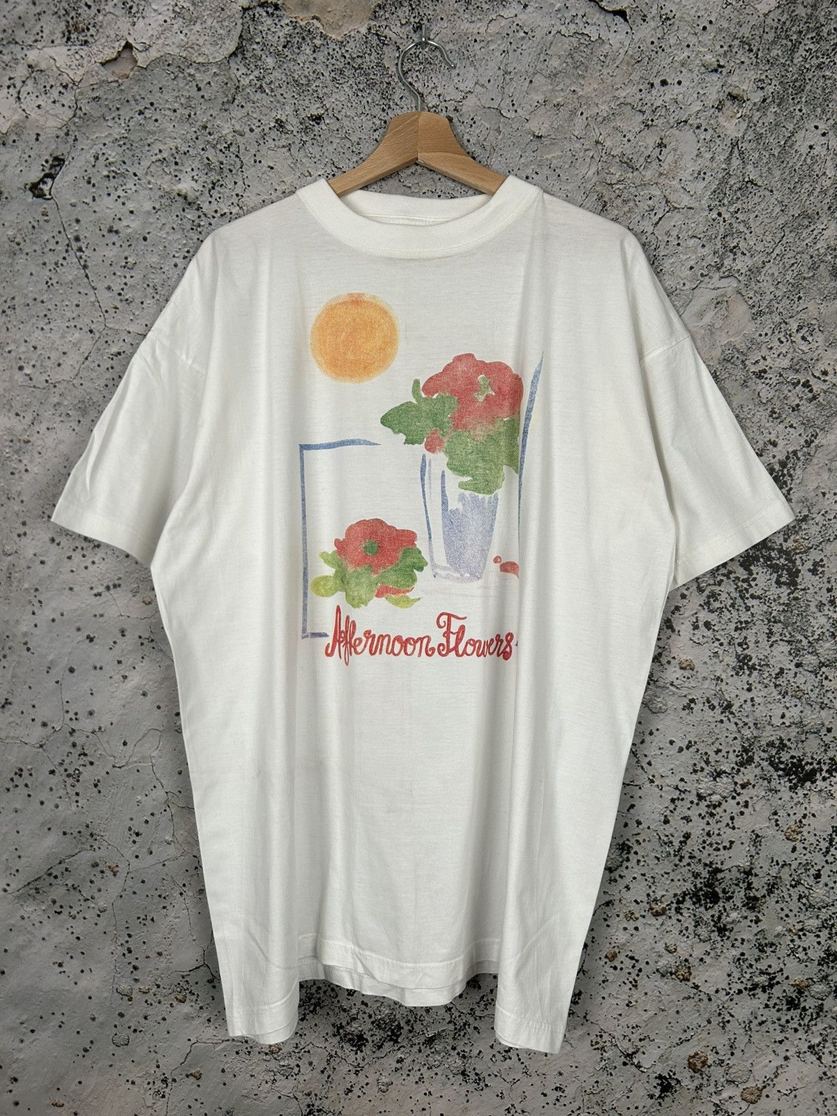 Vintage Vintage Flowers Graphic Tee 90s Alternative Hype Size US XL / EU 56 / 4 - 1 Thumbnail